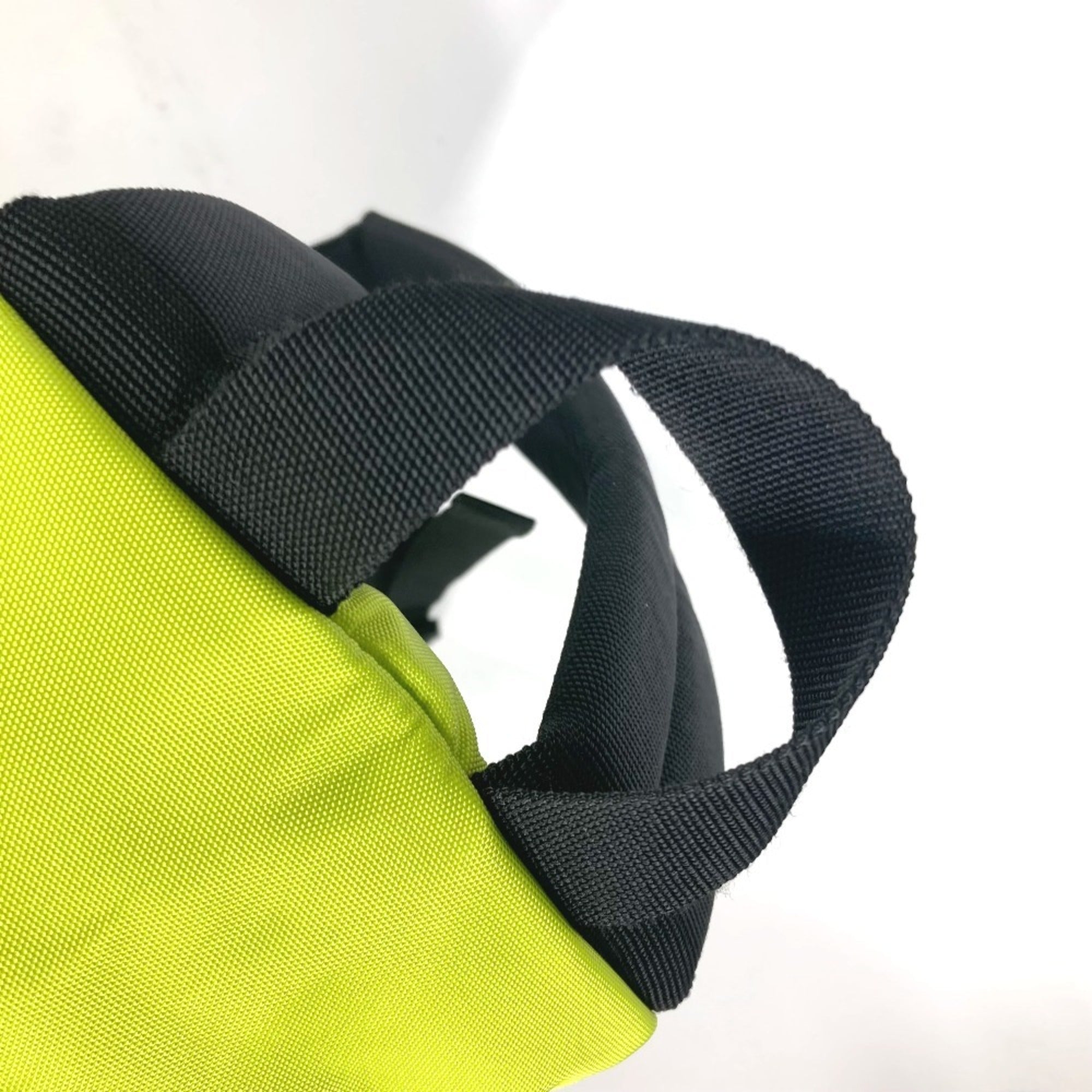Balenciaga Black Yellow Nylon Canvas Backpack (Pre-Owned)