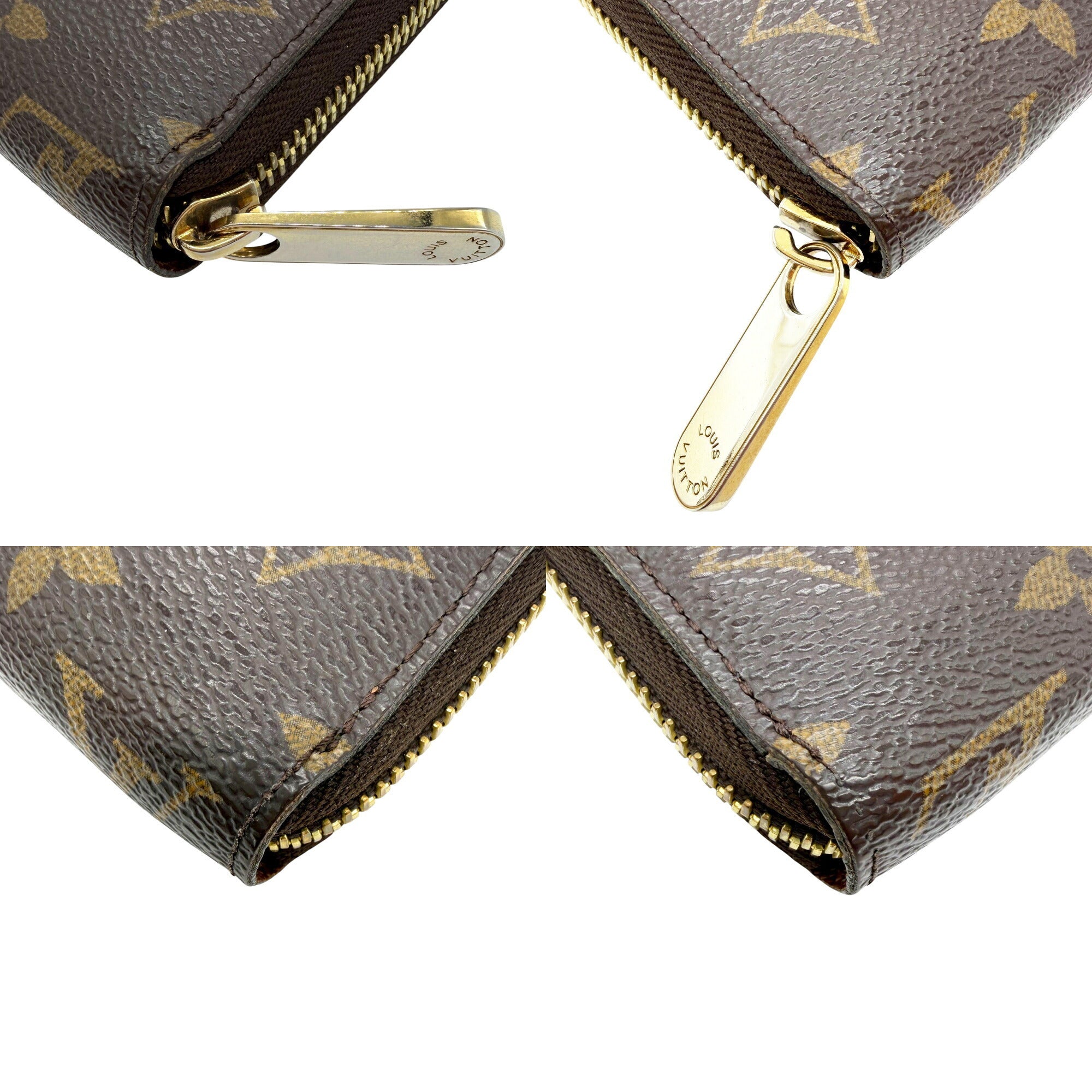 Louis Vuitton Brown Monogram Long Wallet (Bi-Fold) (Pre-Owned)