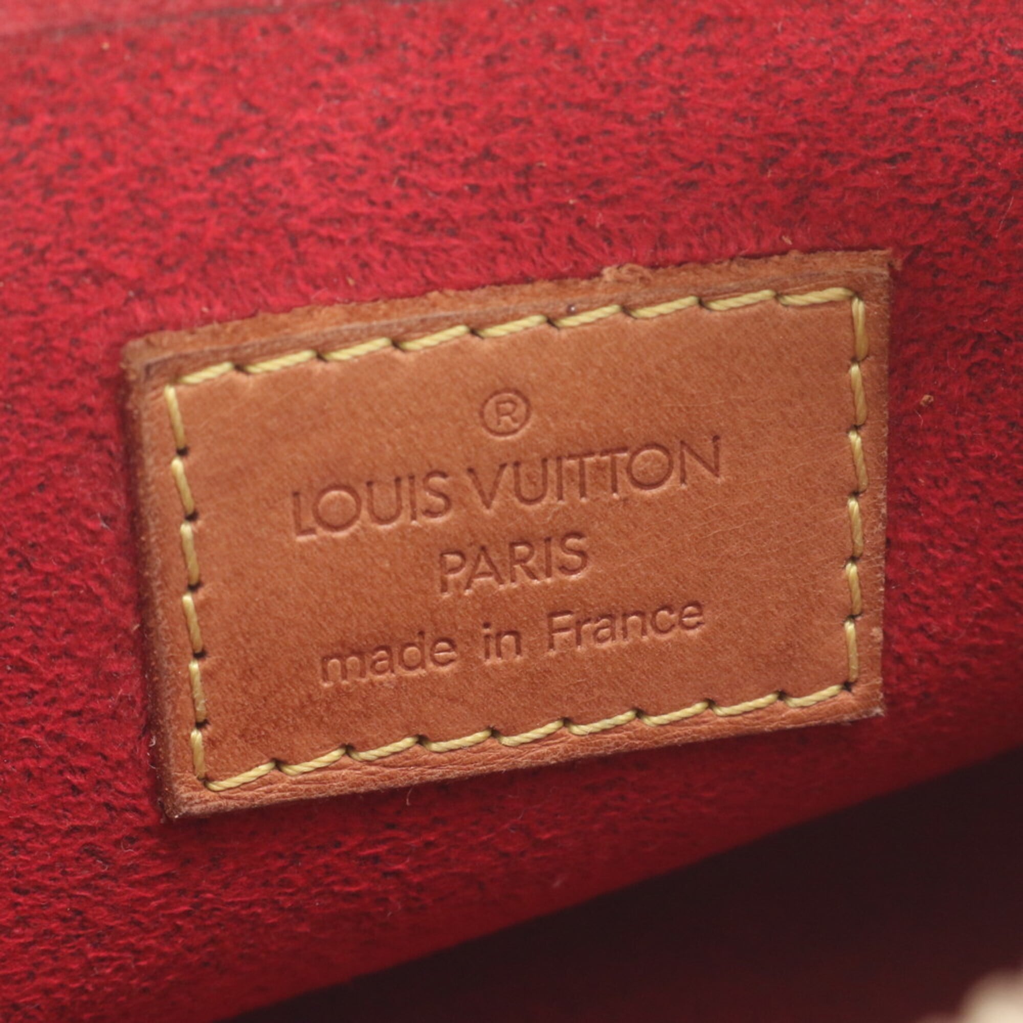 Louis Vuitton Monogram Brown Leather Coated Canvas Shoulder Bag (Pre-Owned)