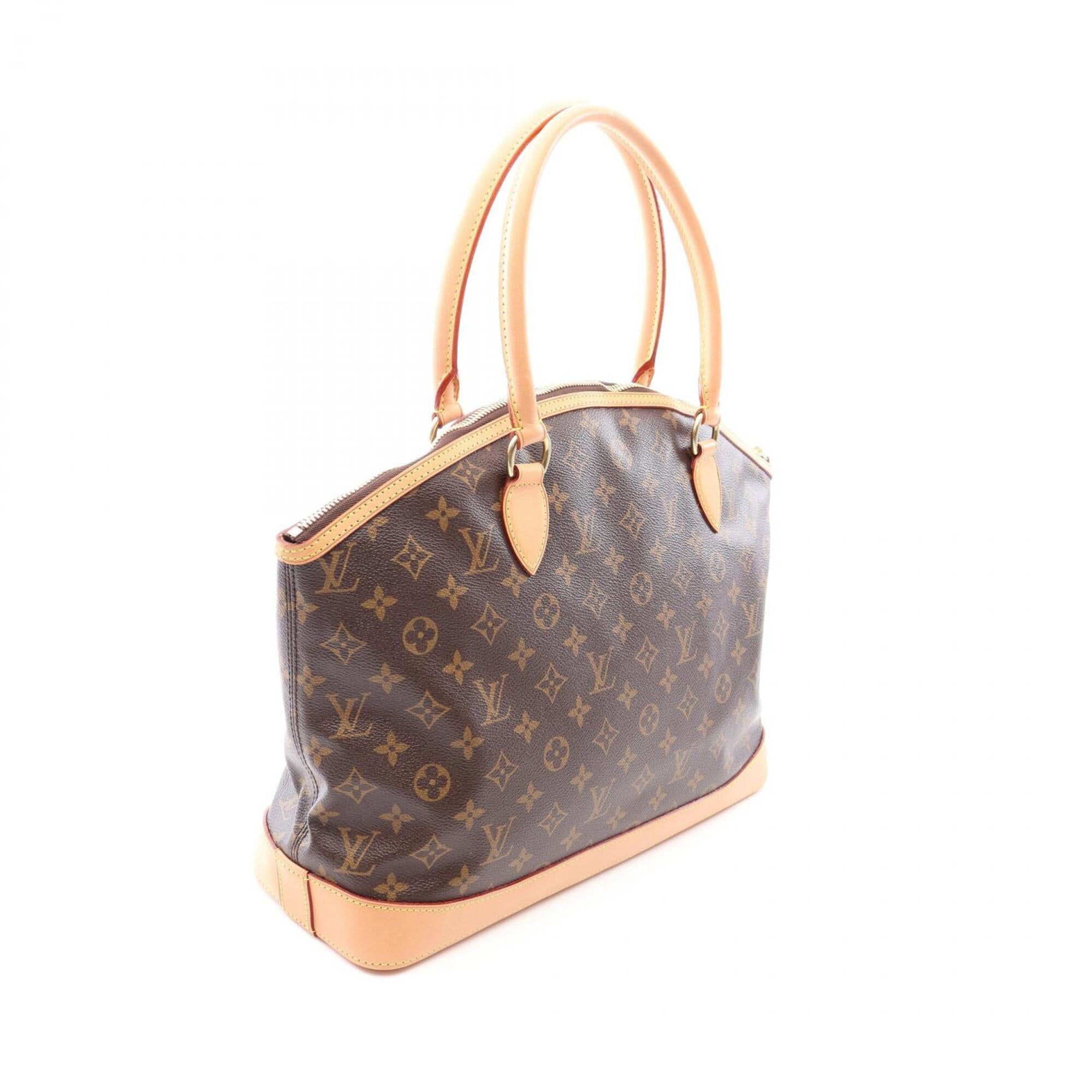 Louis Vuitton Brown Coated Canvas Pvc Monogram Leather Handbag Tote Bag (Pre-Owned)