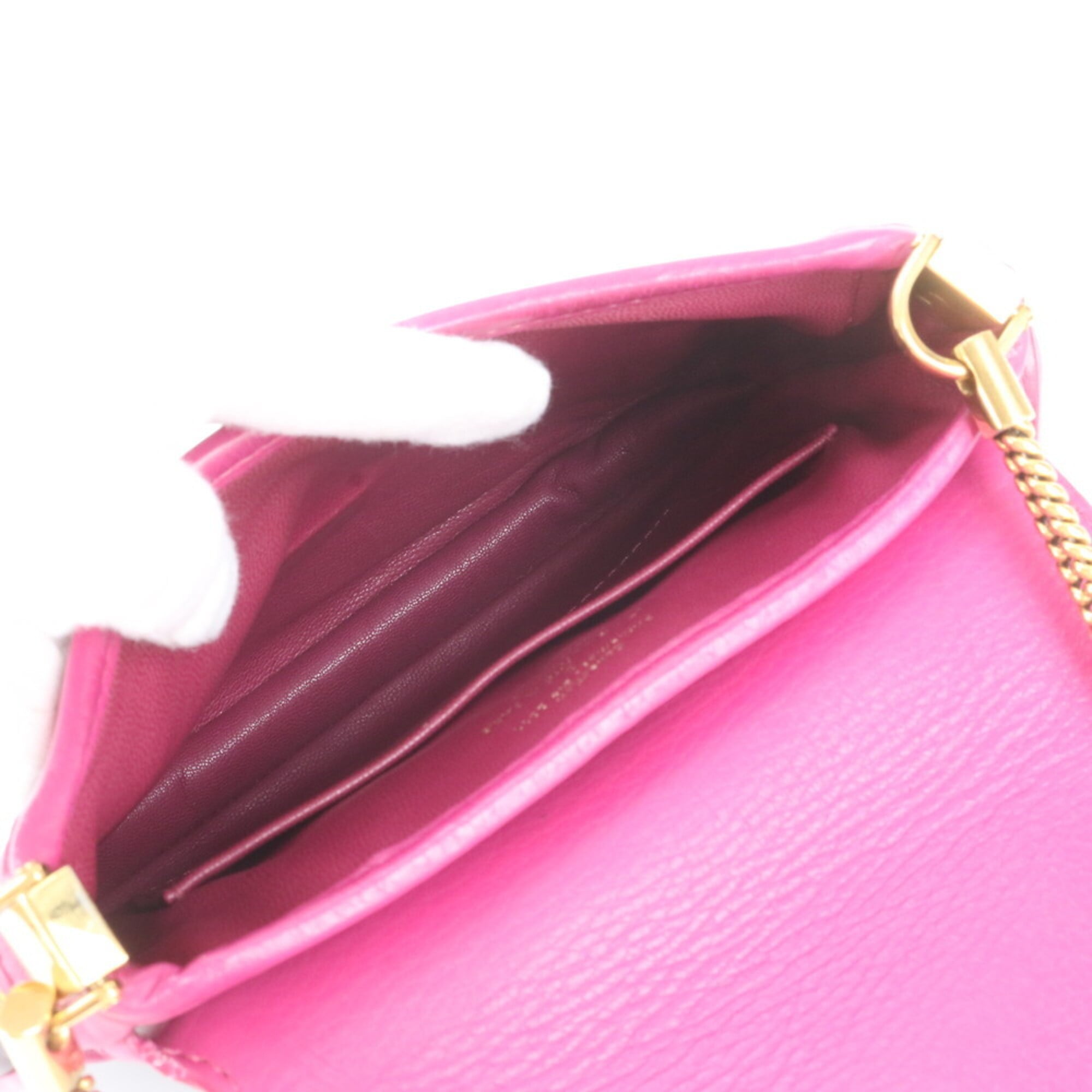 Louis Vuitton Prune Leather Shoulder Bag (Pre-Owned)