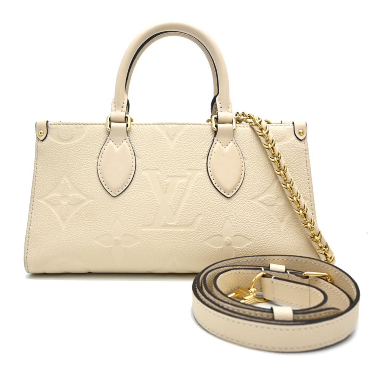 Louis Vuitton Cream Monogram Empreinte Shoulder Bag (Pre-Owned)