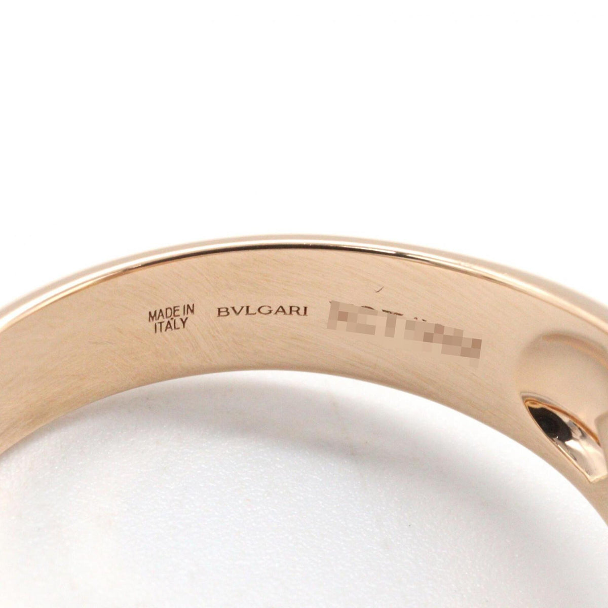 Bvlgari Gold Blue Clear Pink Gold (18K) Band Ring (Pre-Owned)