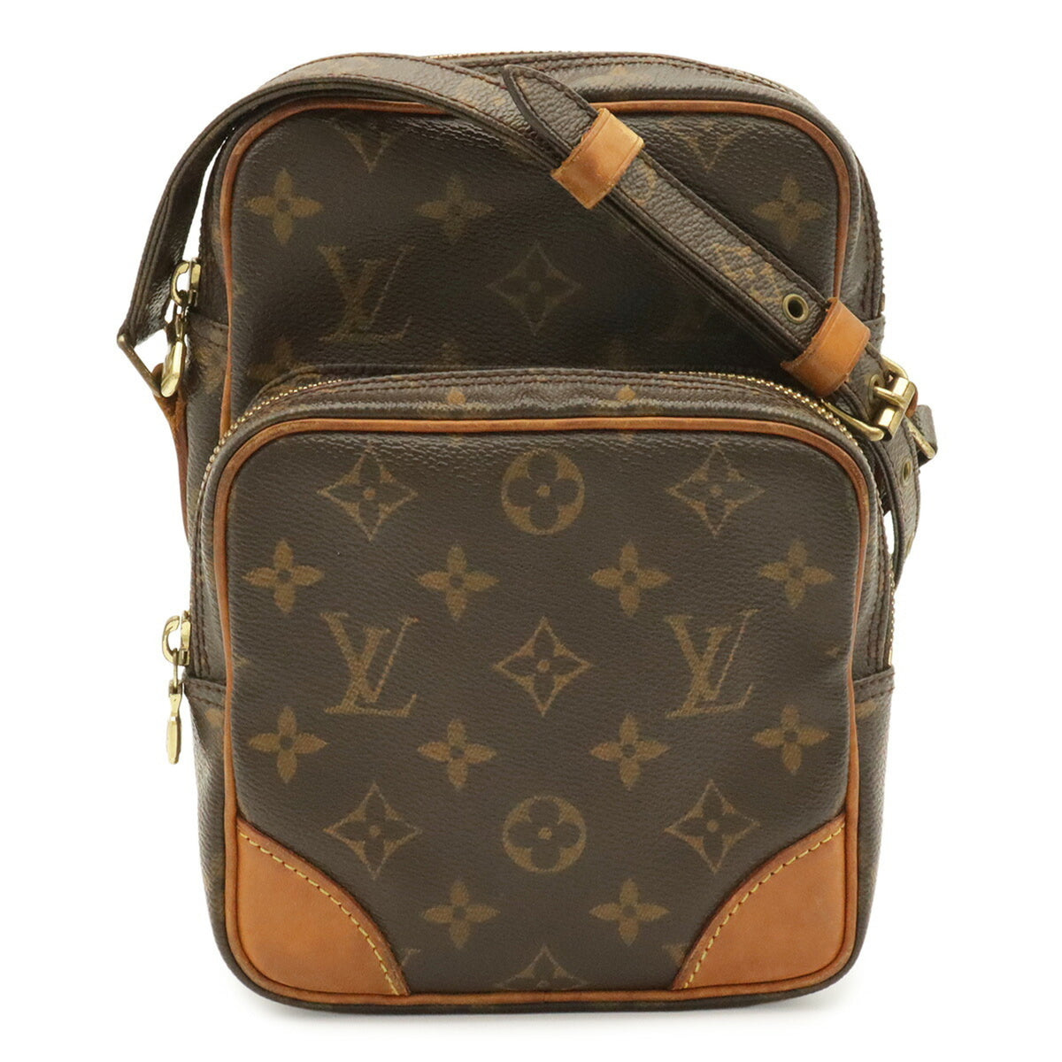 Louis Vuitton Brown Monogram Canvas Pochette Shoulder Bag (Pre-Owned)