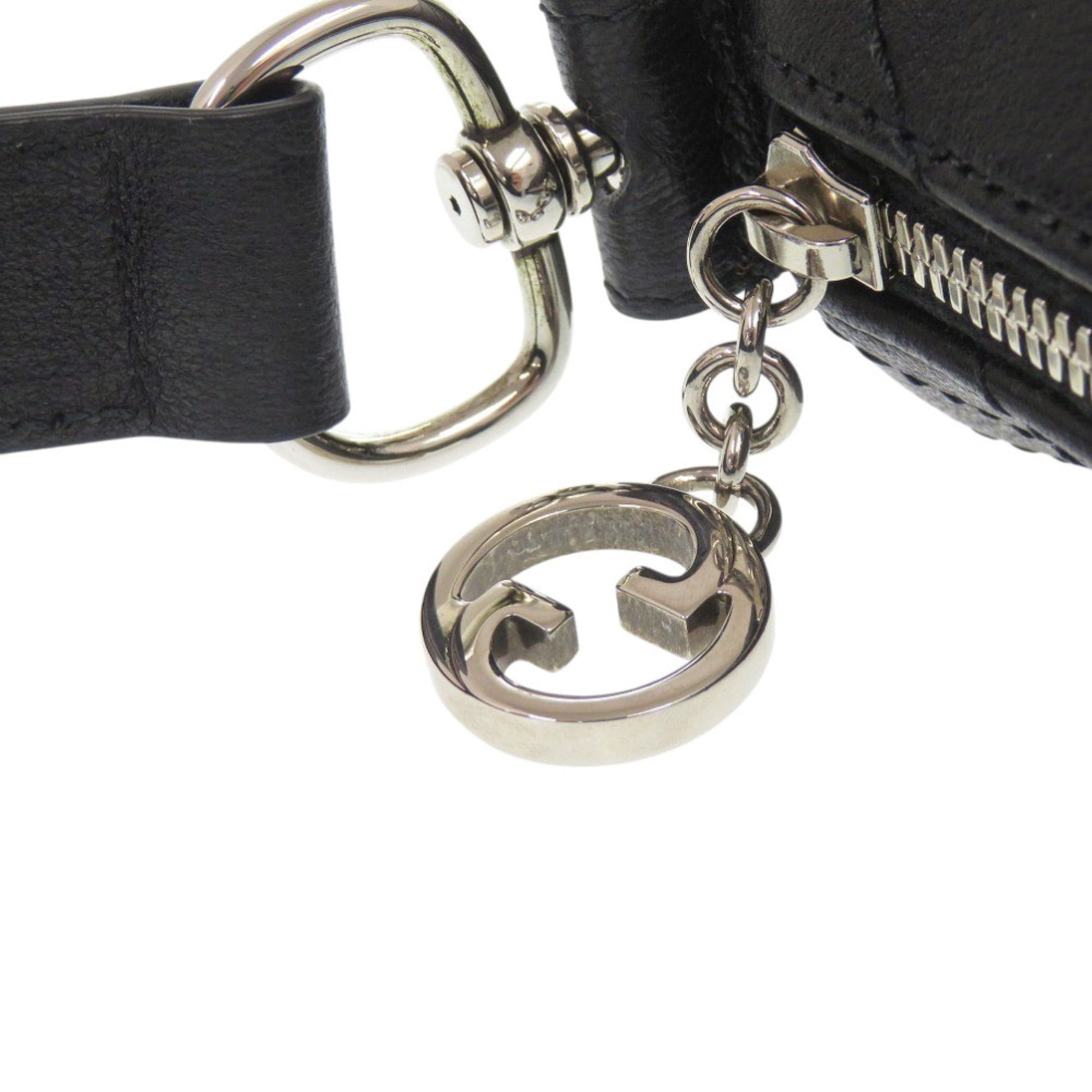 Gucci Black Leather Shoulder Bag (Pre-Owned)