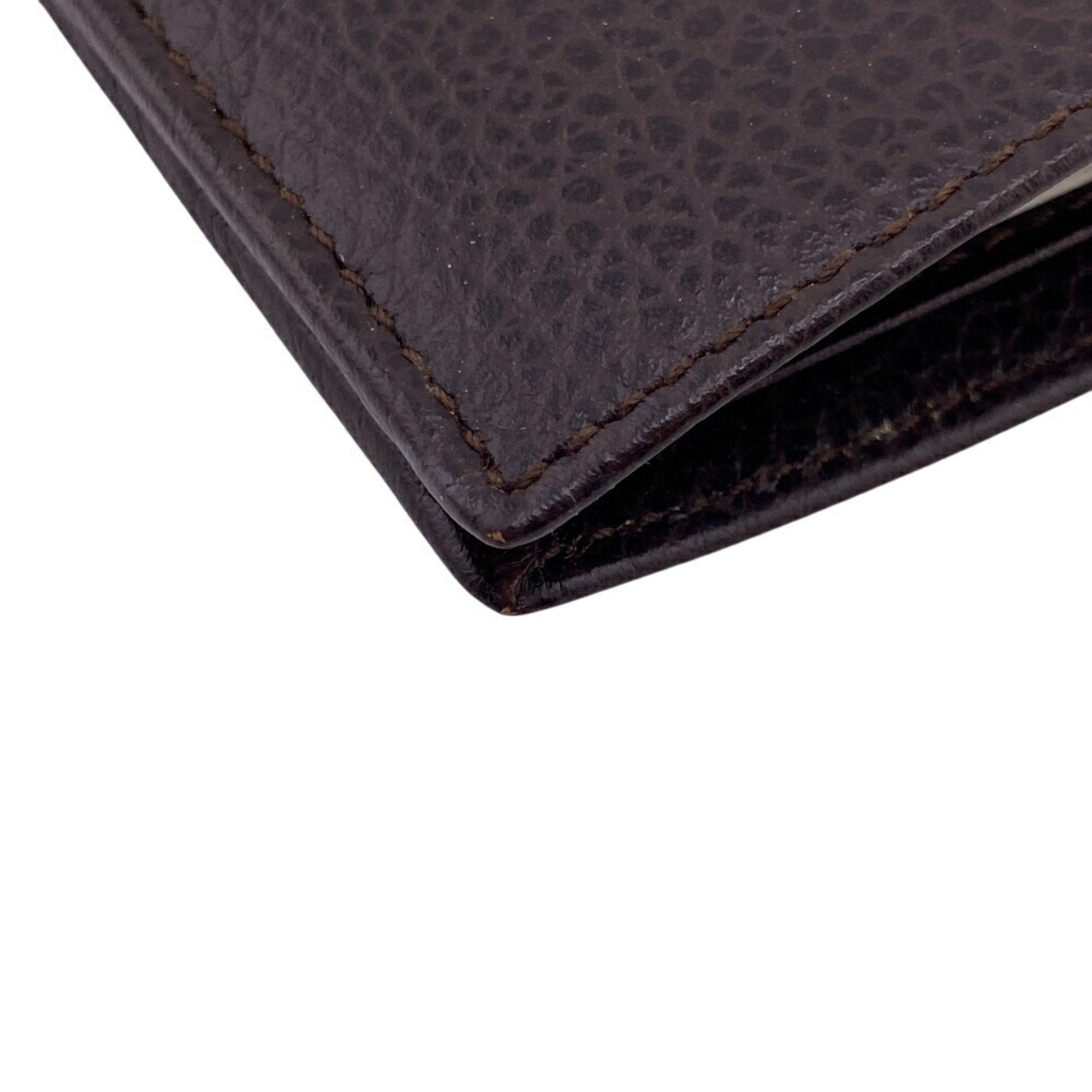Bally Brown Leather Bill Wallet (Bi-Fold) (Pre-Owned)