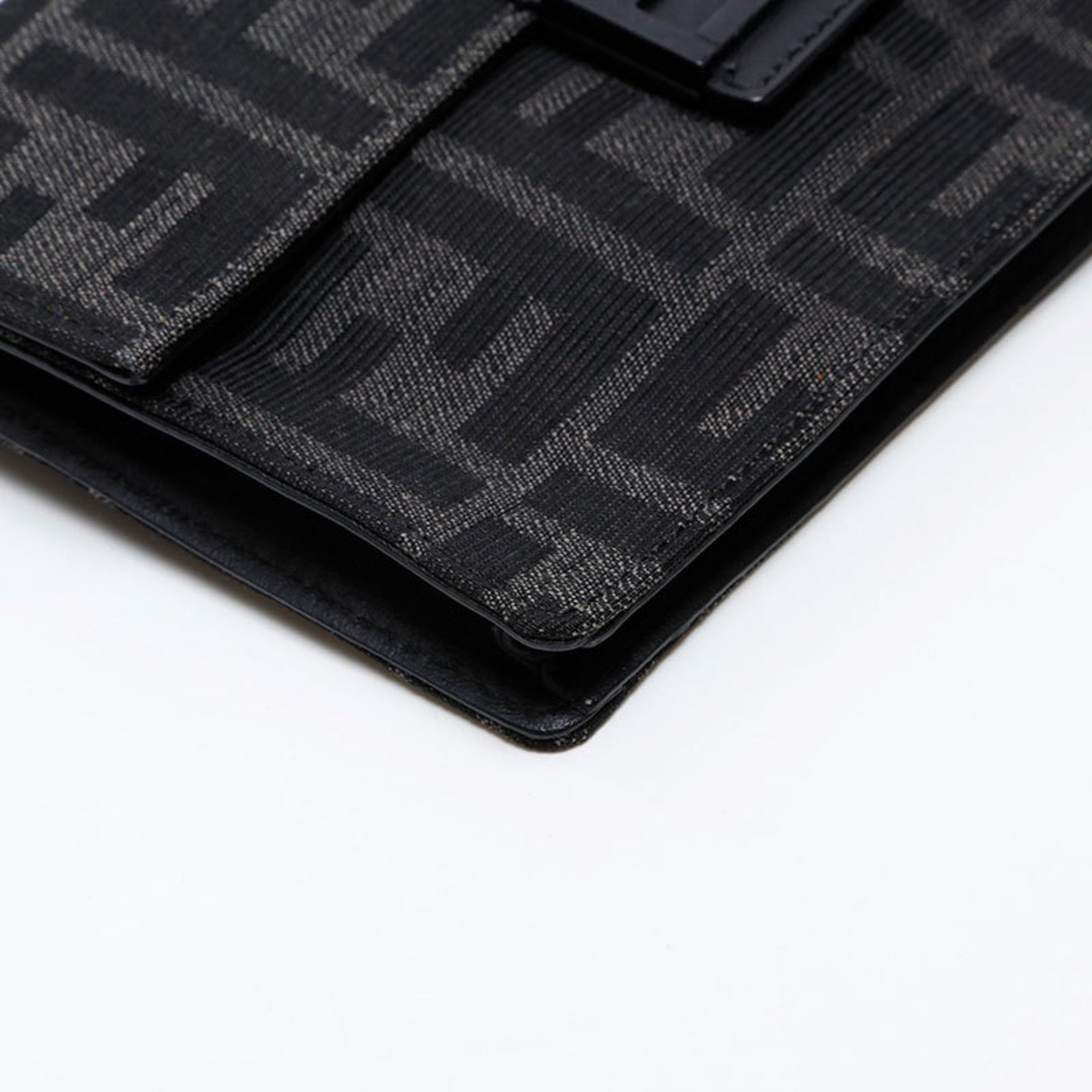Fendi Zucca Black Shoulder Bag (Pre-Owned)