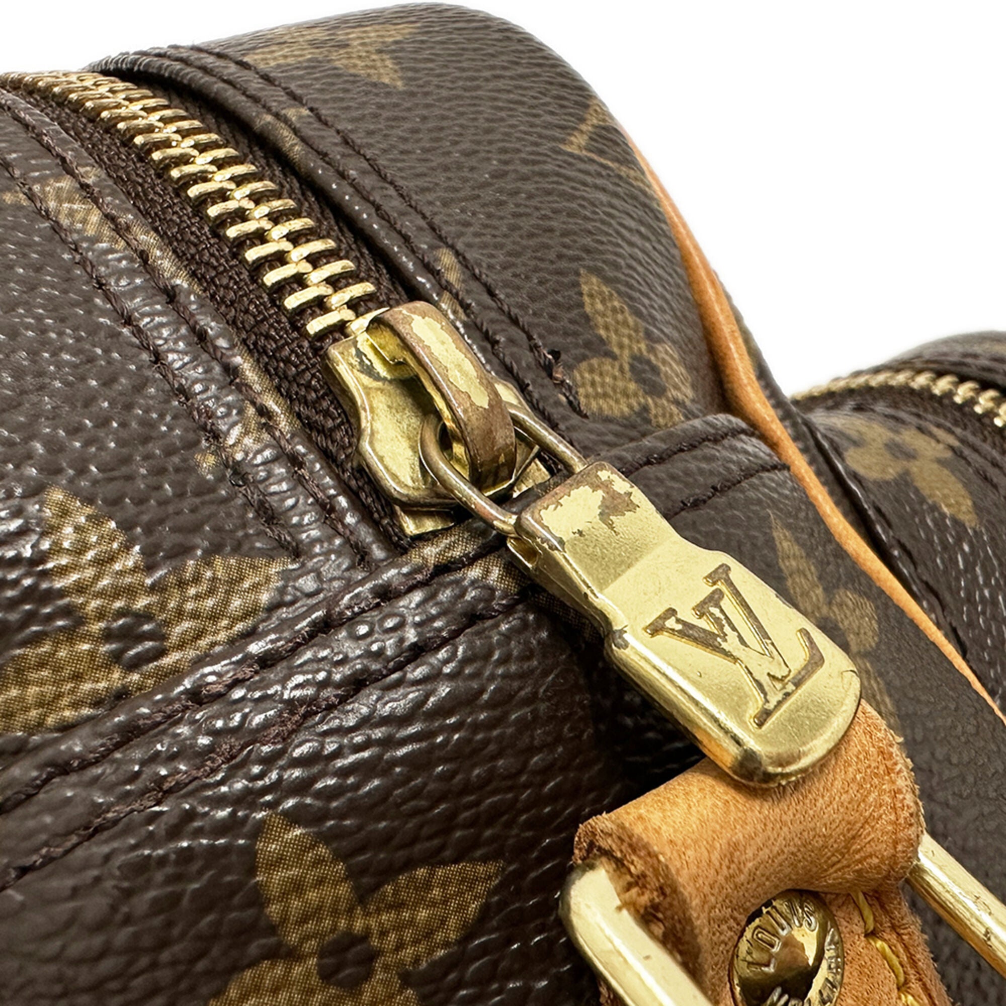 Louis Vuitton Brown Monogram Canvas Handbag Shoulder Bag (Pre-Owned)
