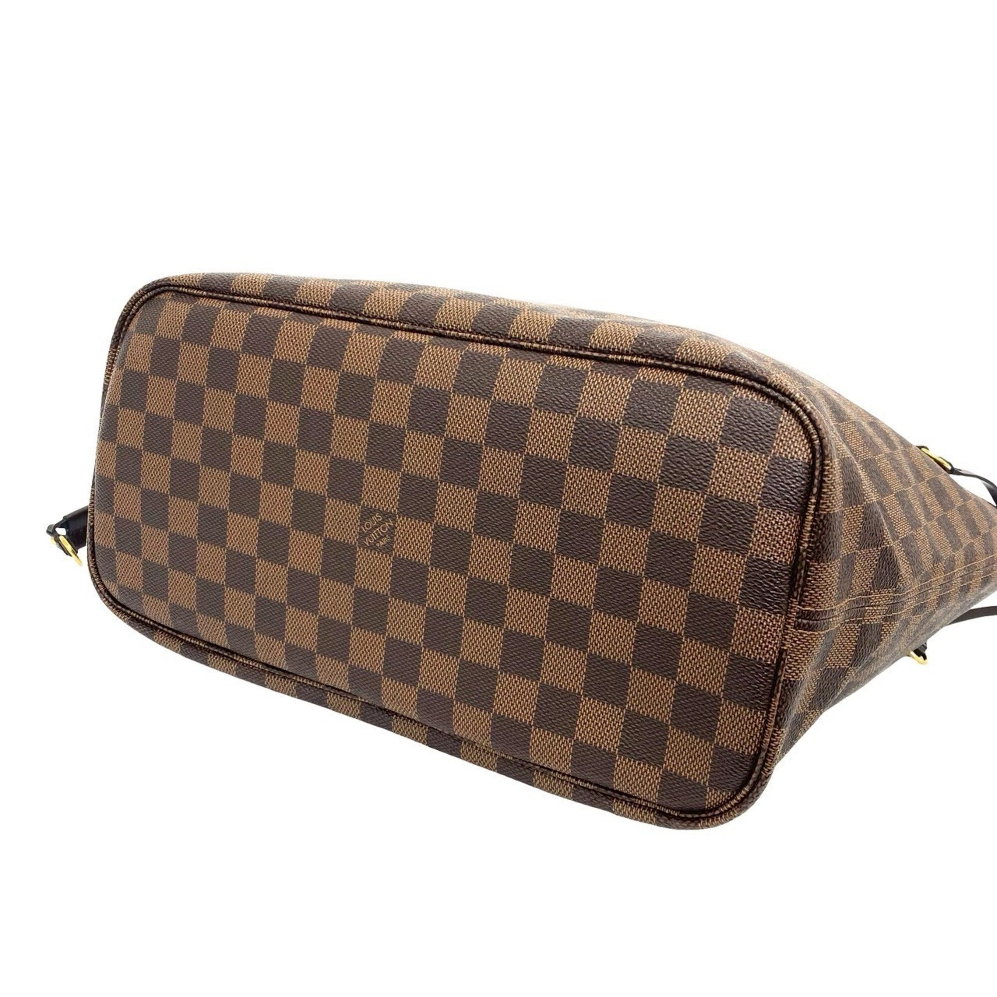 Louis Vuitton Brown Pvc Leather Handbag Pouch Tote Bag (Pre-Owned)