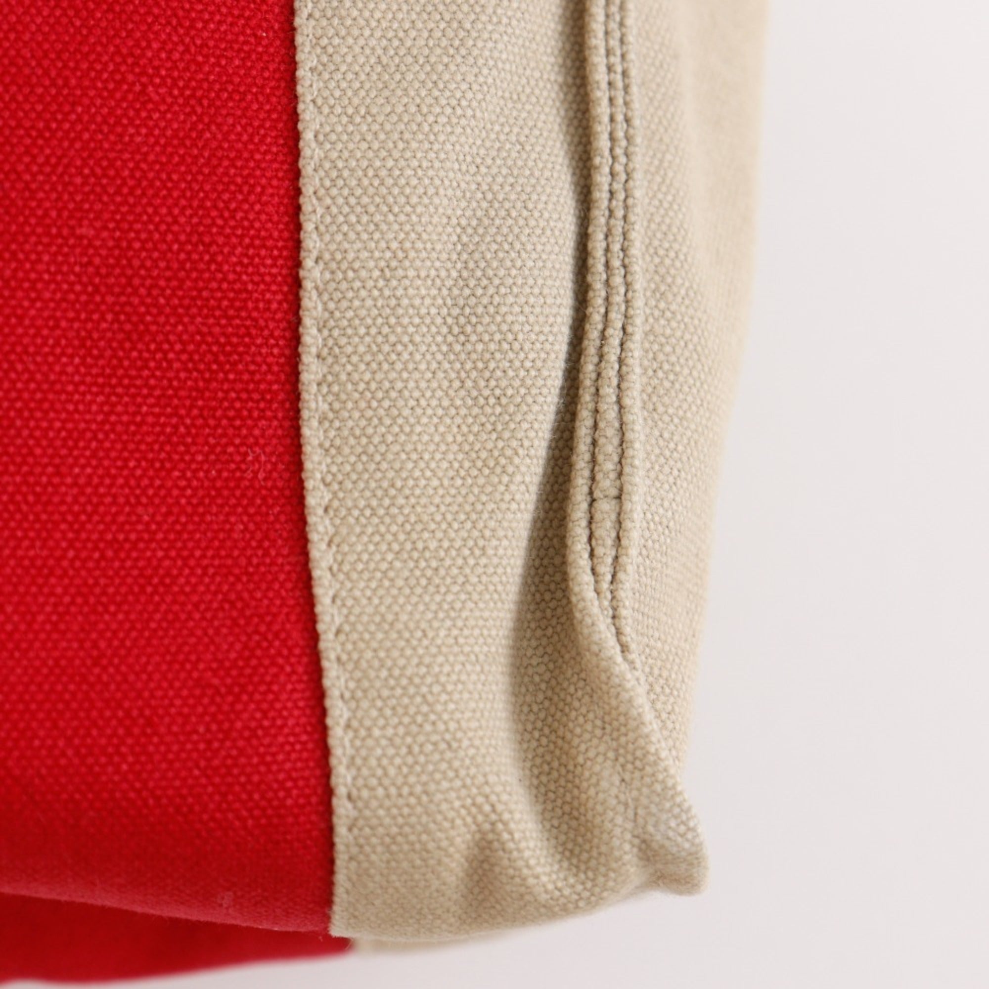 Hermes Red Color Cotton Clutch Bag (Pre-Owned)