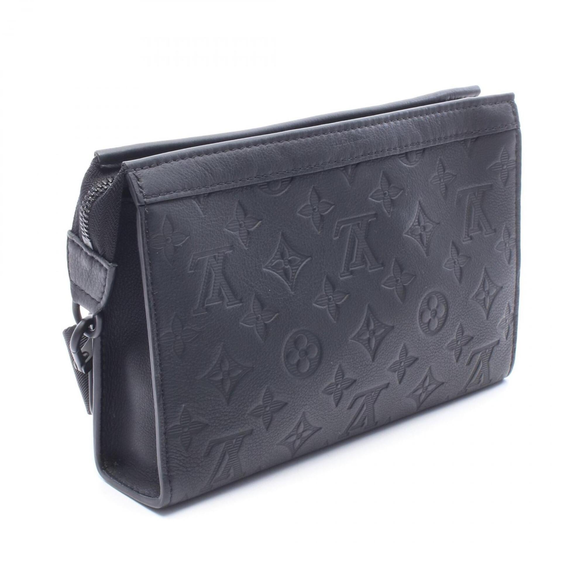 Louis Vuitton Monogram Shadow Black Monogram Shadow Handbag Shoulder Bag (Pre-Owned)