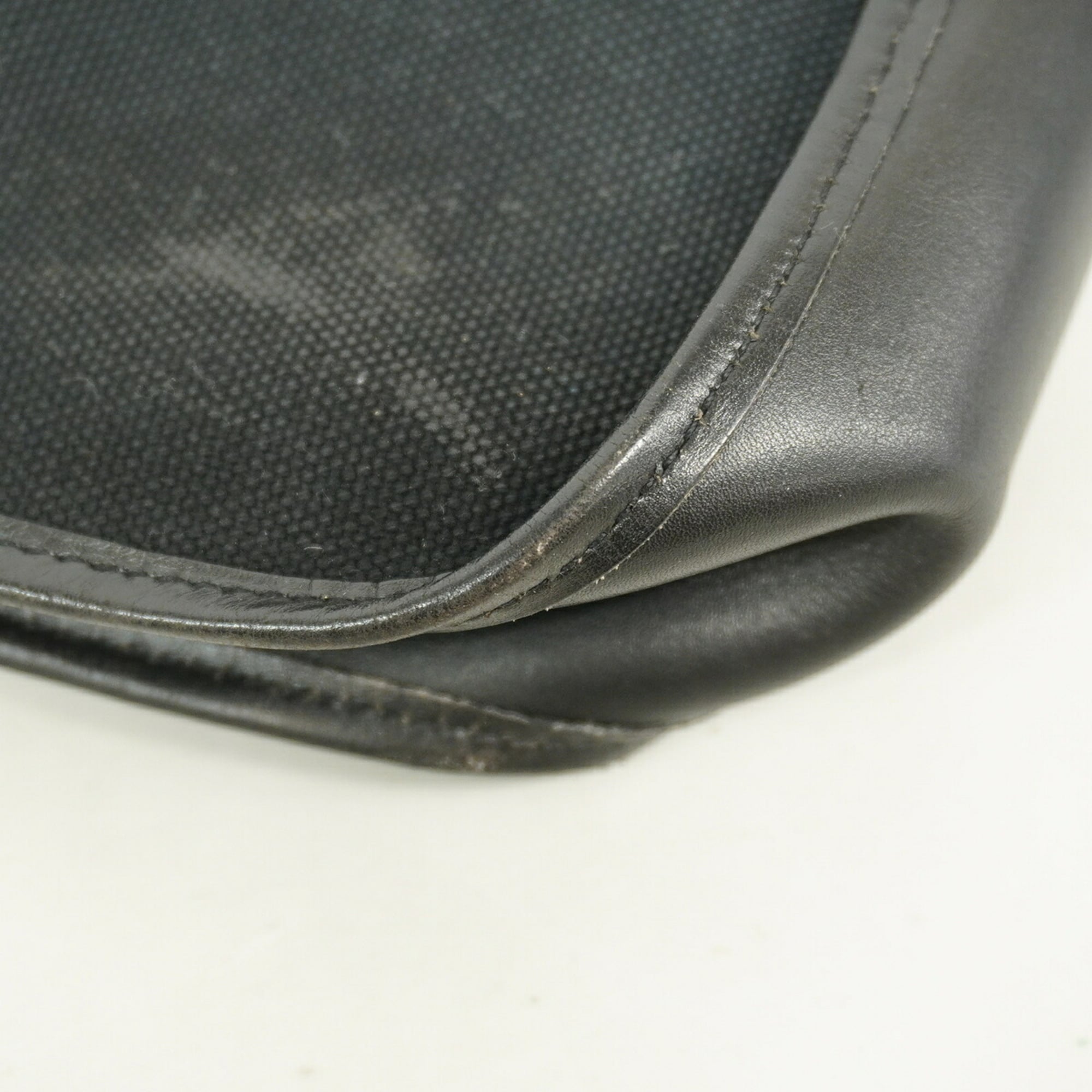 Hermes Black Toile Officier Shoulder Bag (Pre-Owned)