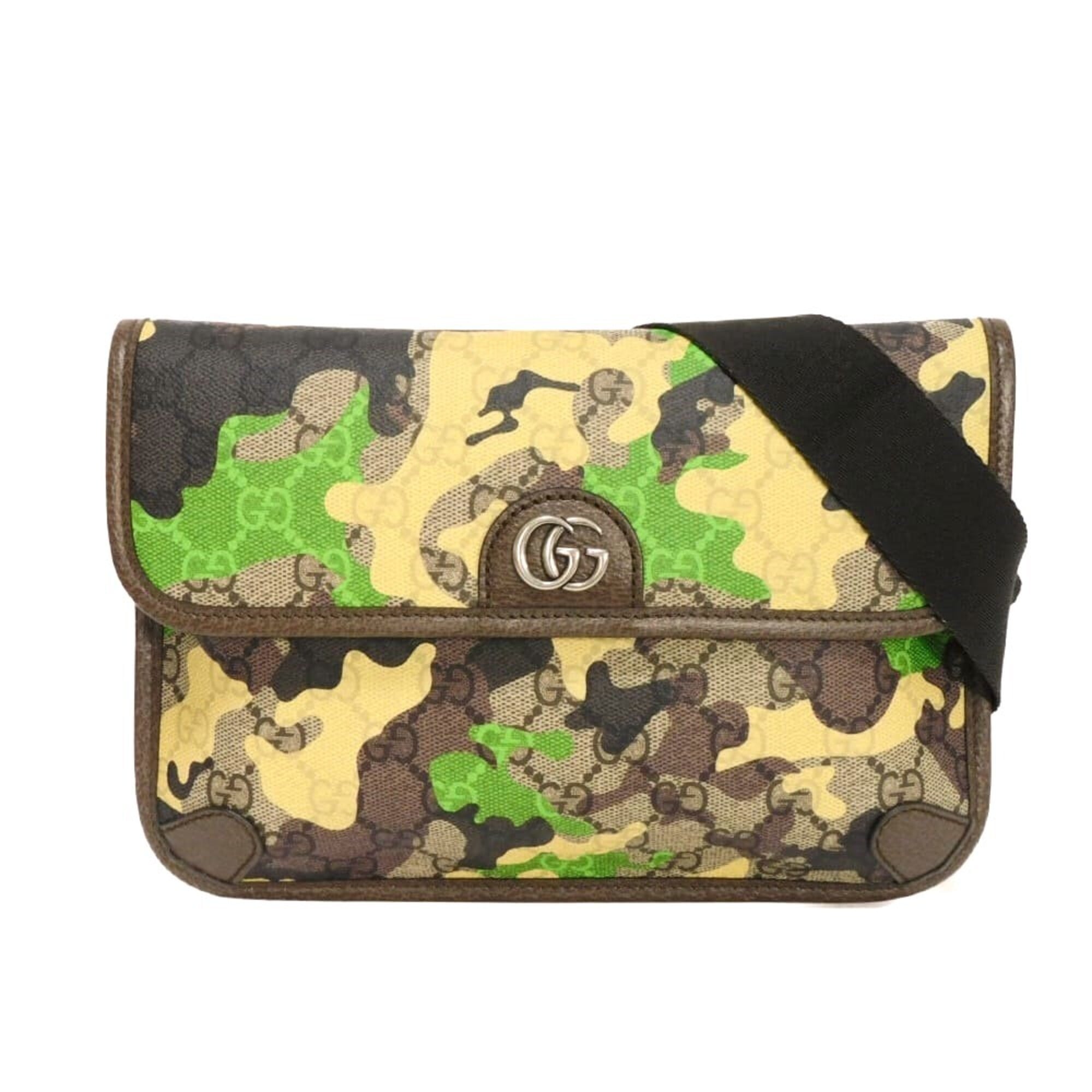 Gucci Beige Camouflage Gg Supreme Sling Bag (Pre-Owned)