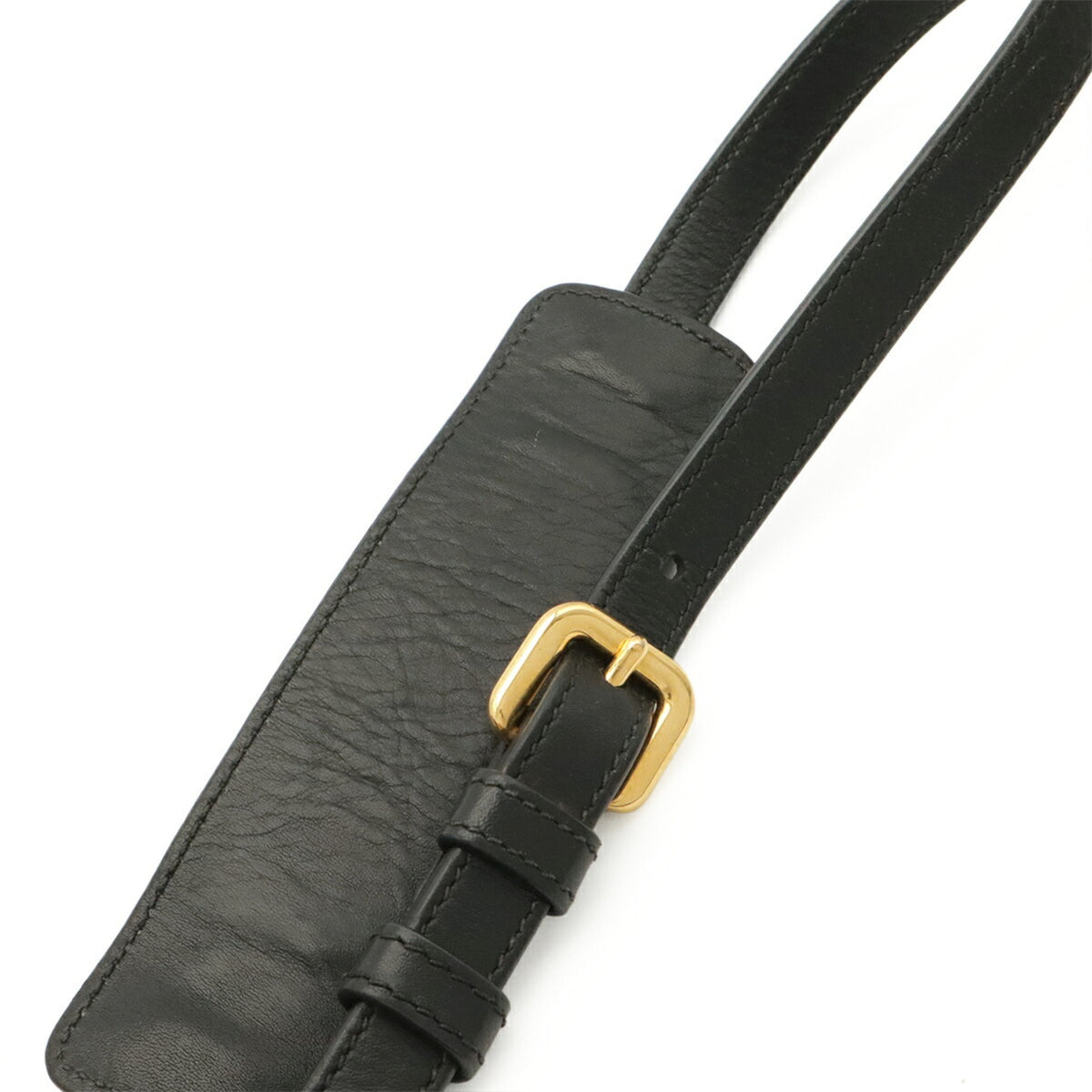 Prada Black Nero Canvas Leather Shoulder Bag (Pre-Owned)
