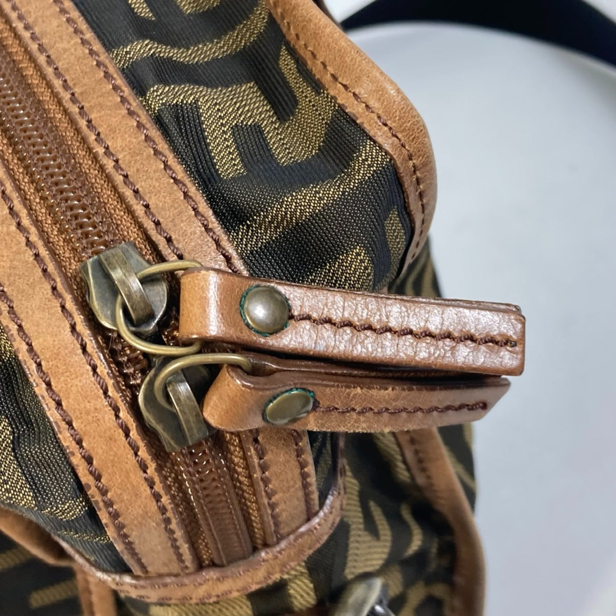 Fendi Brown Leather Tote Bag (Pre-Owned)