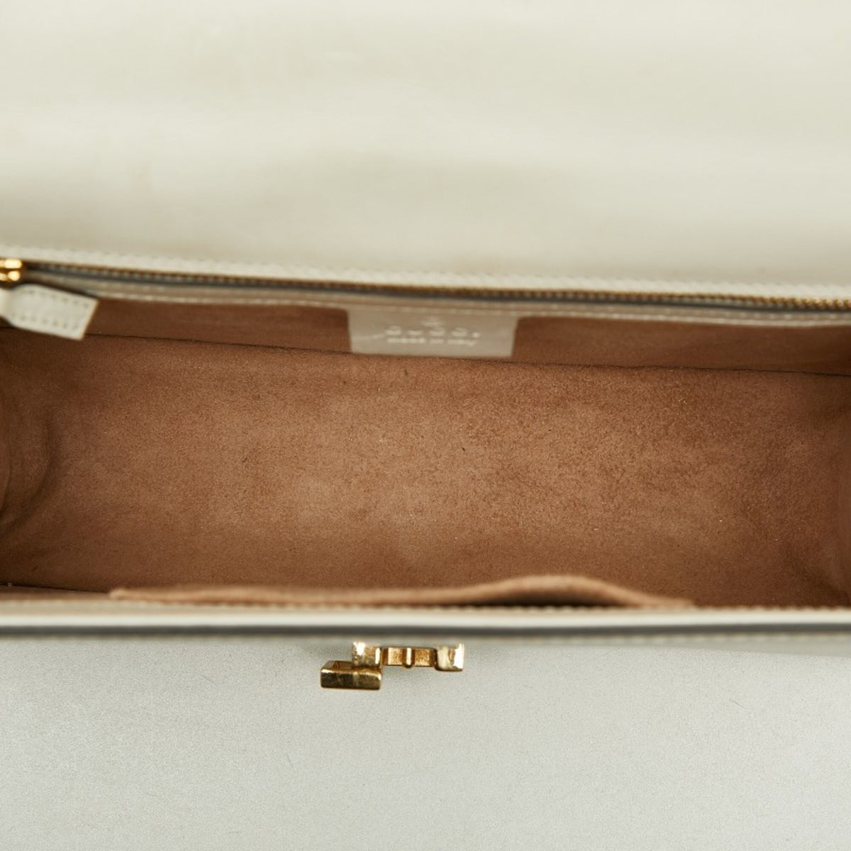 Gucci White Leather Shoulder Bag (Pre-Owned)