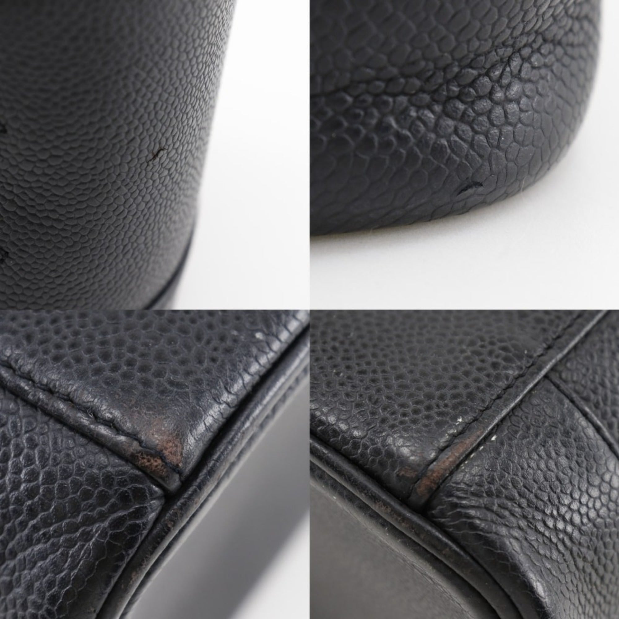 Chanel Caviar Leather Handbag (Pre-Owned)
