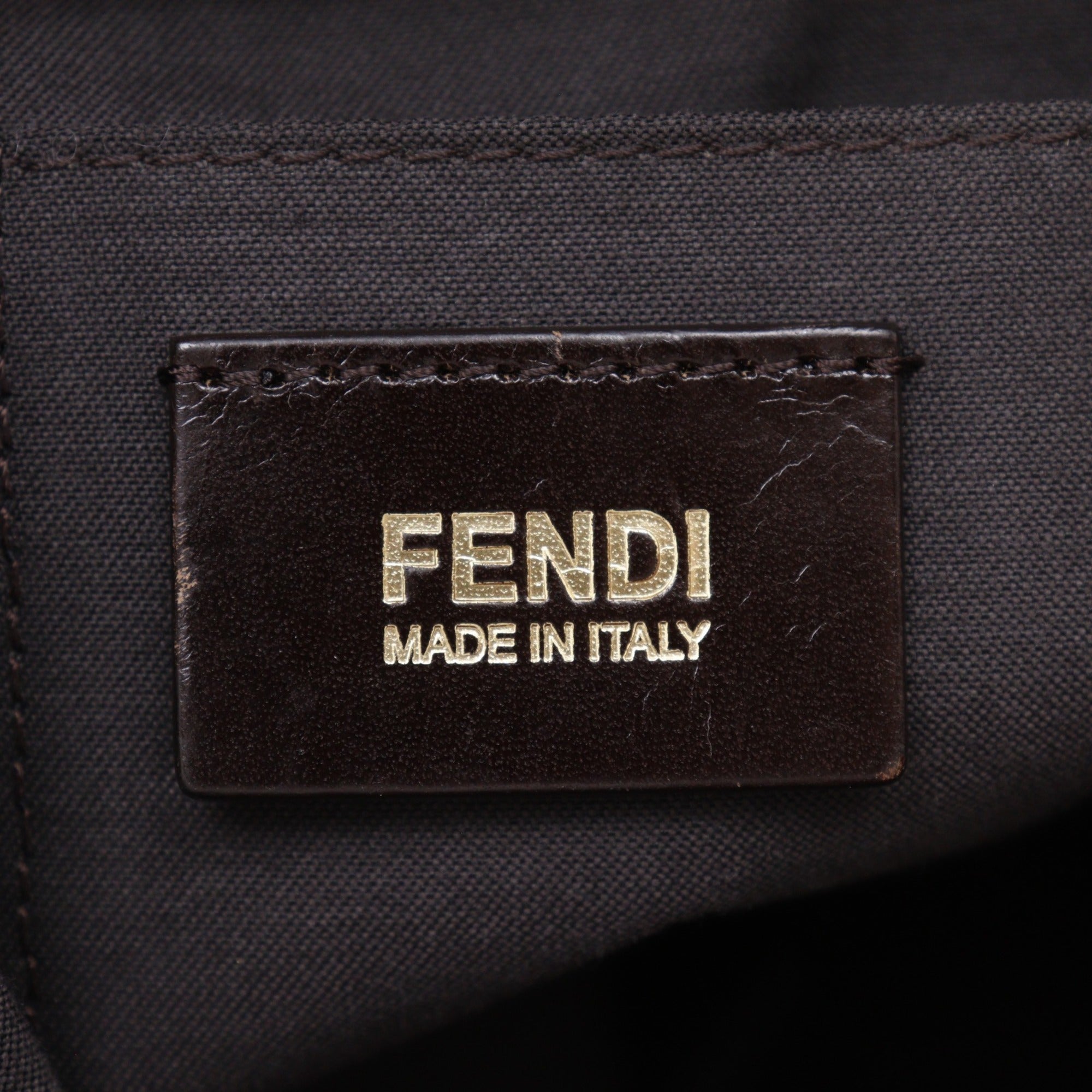 Fendi Zucchino Red Color Pvc Tote Bag (Pre-Owned)