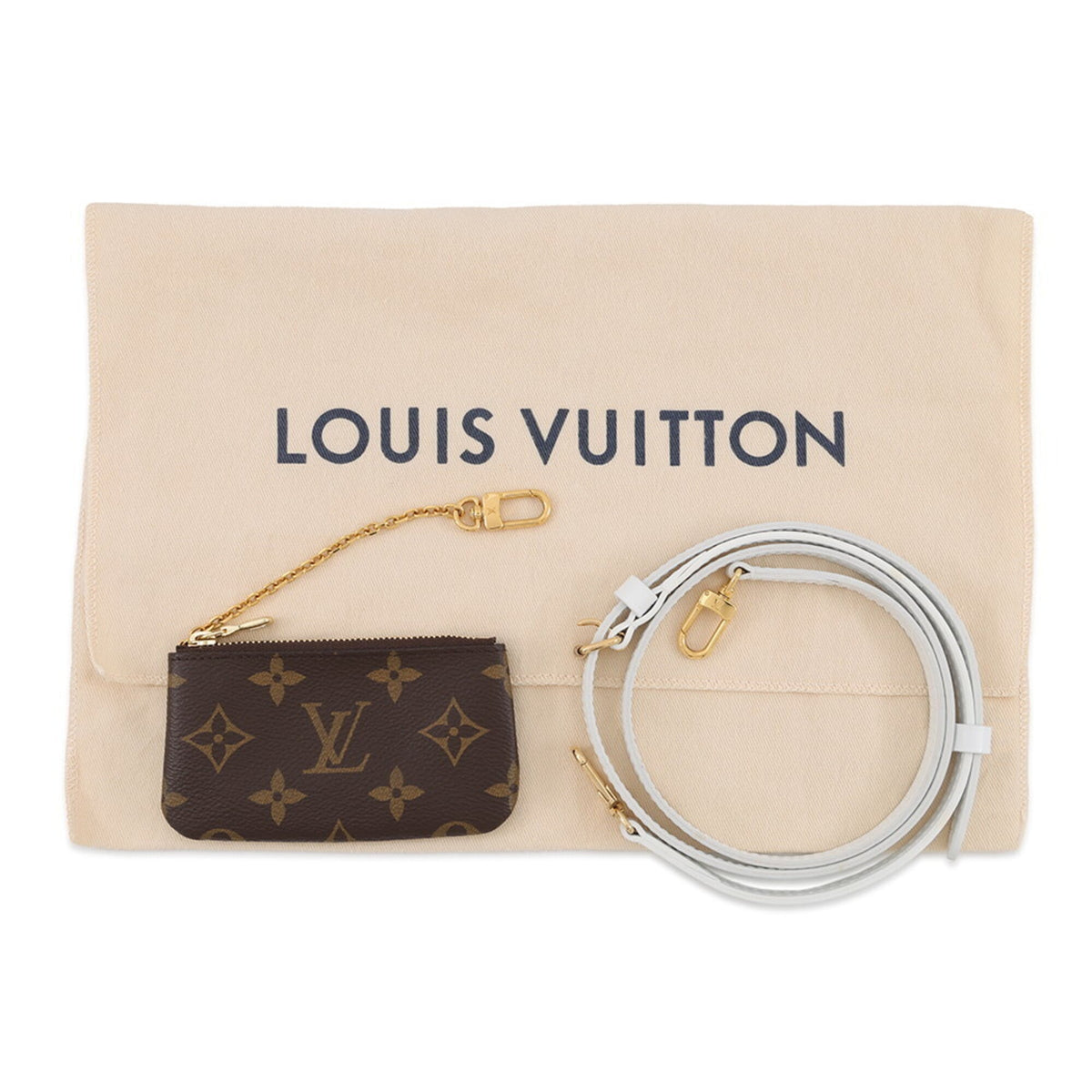 Louis Vuitton Monogram Blanc Brown Monogram Handbag Shoulder Bag (Pre-Owned)