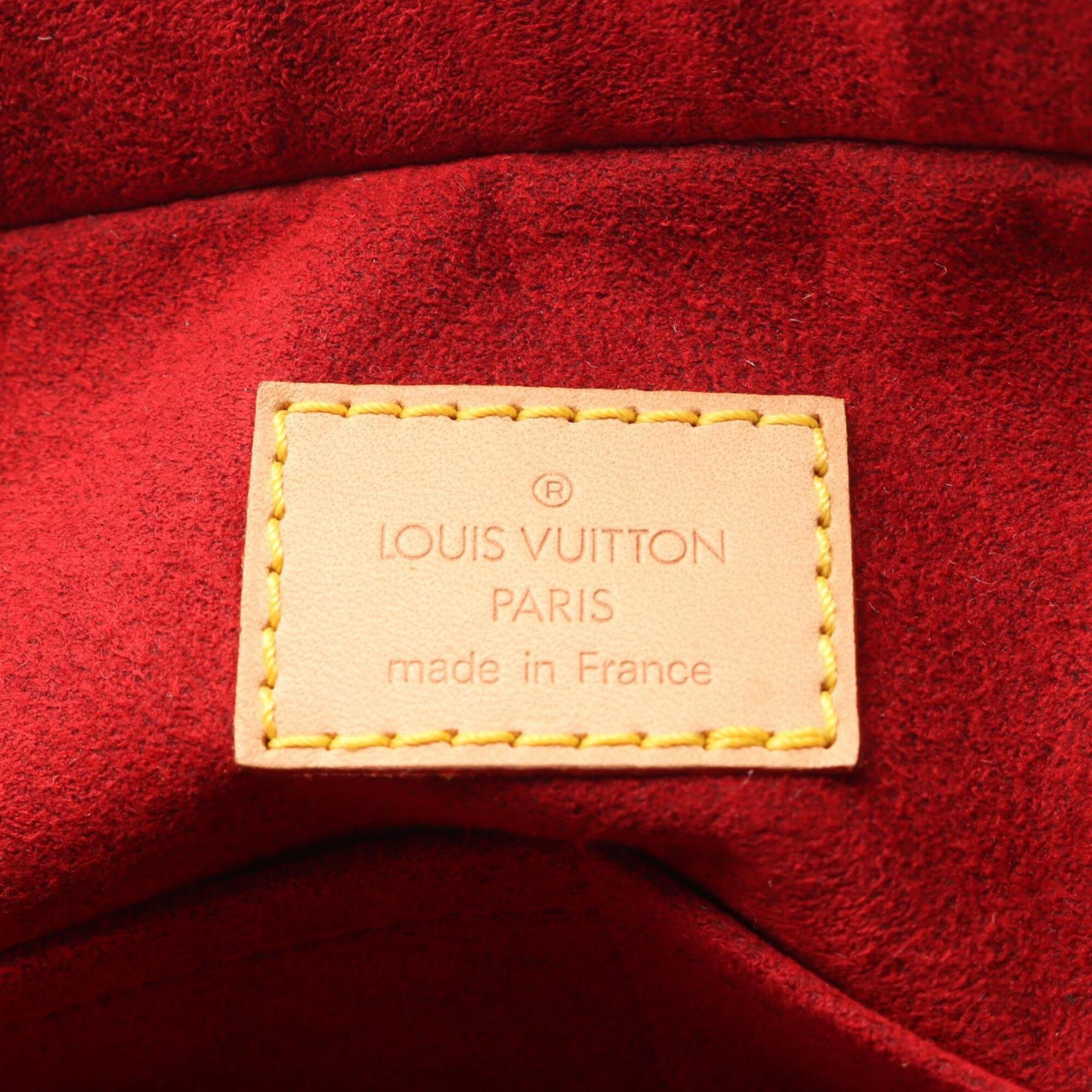 Louis Vuitton Brown Monogram Coated Canvas Leather Handbag (Pre-Owned)