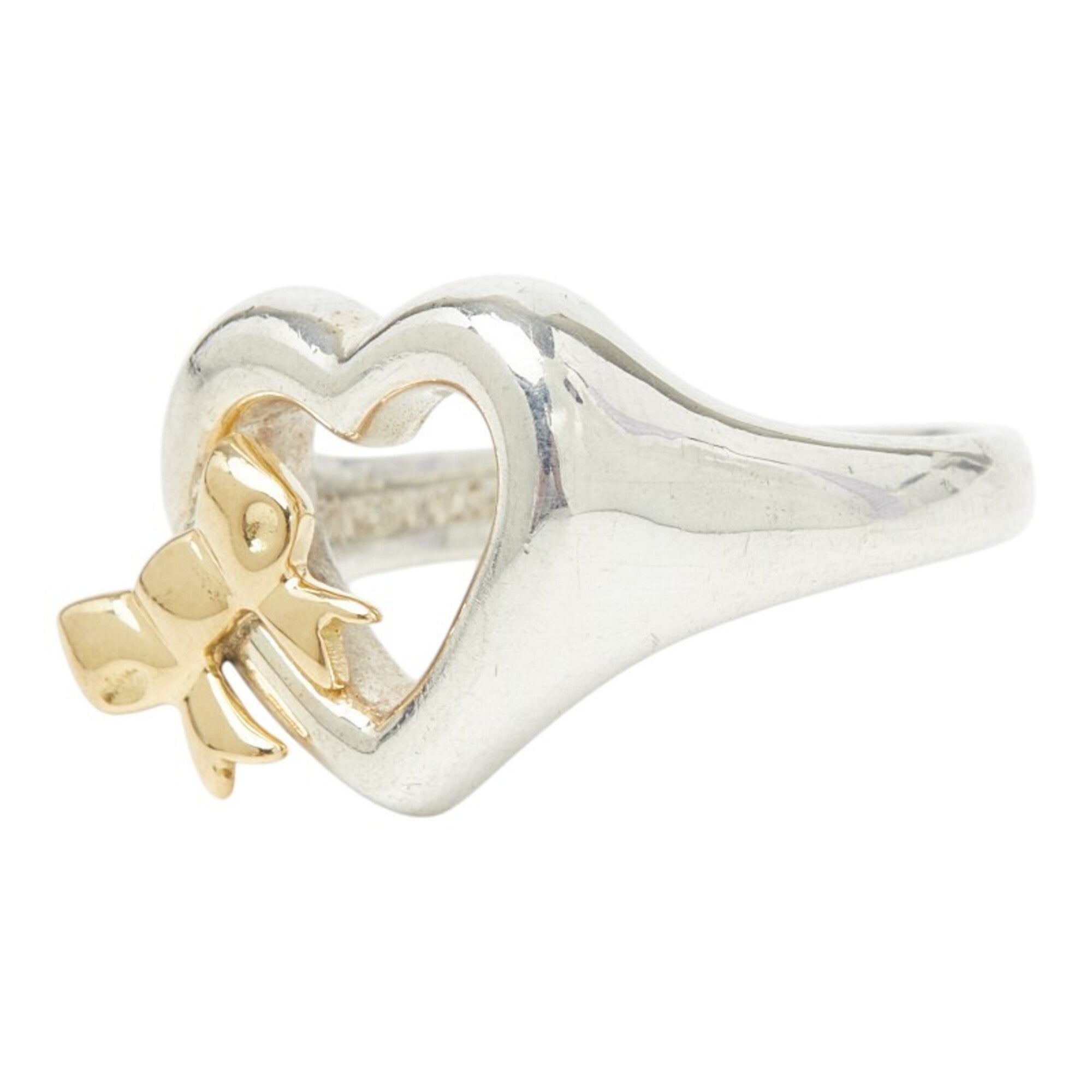 Tiffany Gold Silver Yellow Gold (18K) Silver 925 Band Ring (Pre-Owned)