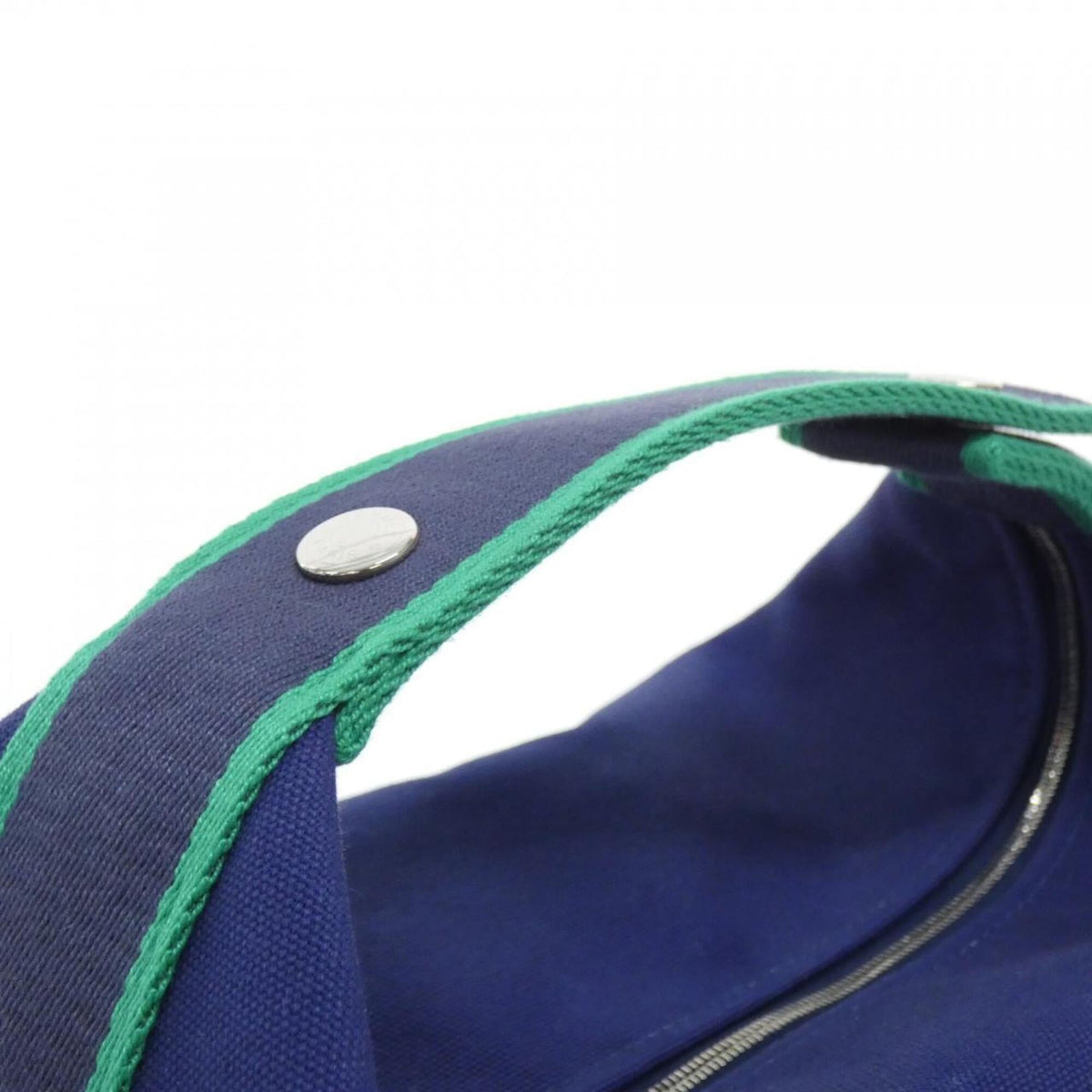 Hermes Blue Canvas Pouch (Pre-Owned)