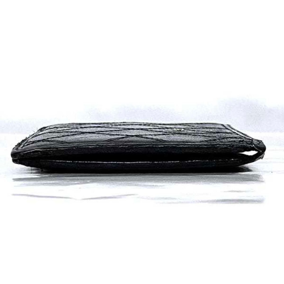 Chanel Black Leather Wallet (Bi-Fold) (Pre-Owned)