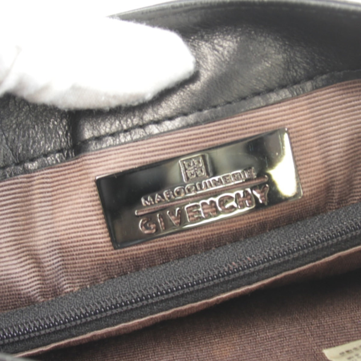 Givenchy Black Suede Leather Shoulder Bag (Pre-Owned)