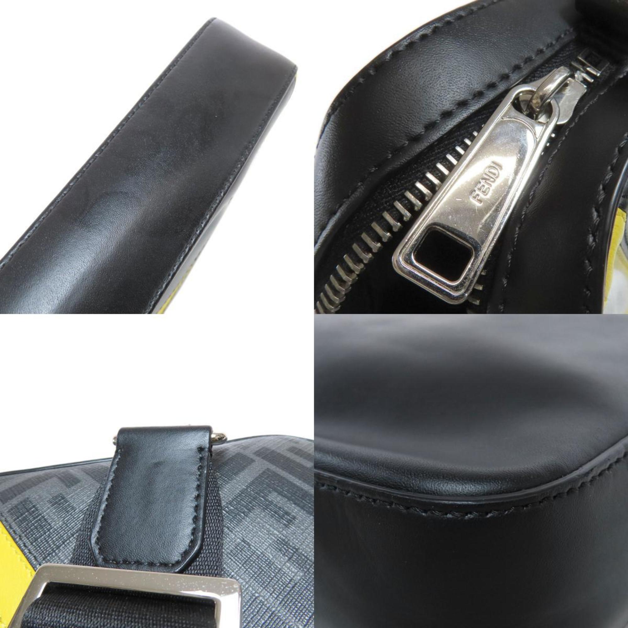 Fendi Gray Pvc Leather Shoulder Bag (Pre-Owned)