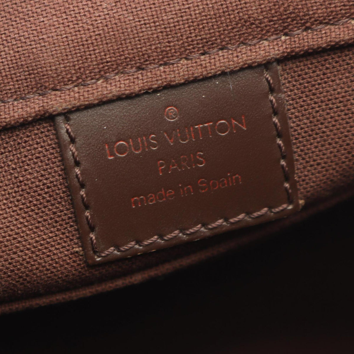 Louis Vuitton Brown Coated Canvas Leather Handbag Shoulder Bag (Pre-Owned)