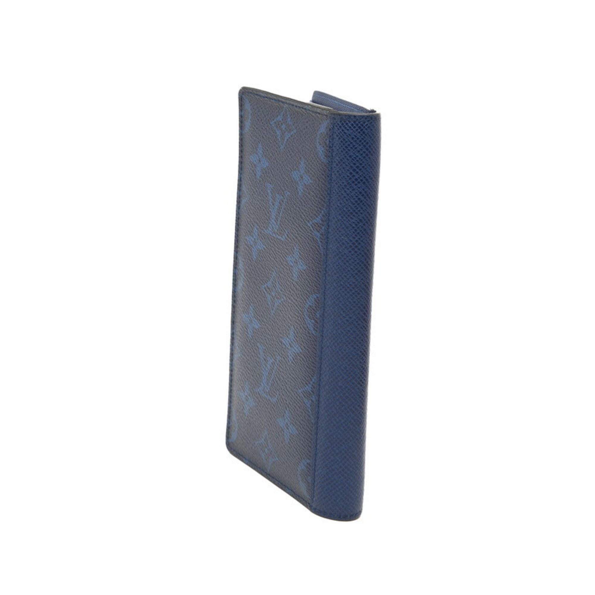 Louis Vuitton Monogram Blue Cobalt Pvc Taigarama Long Wallet (Bi-Fold) (Pre-Owned)