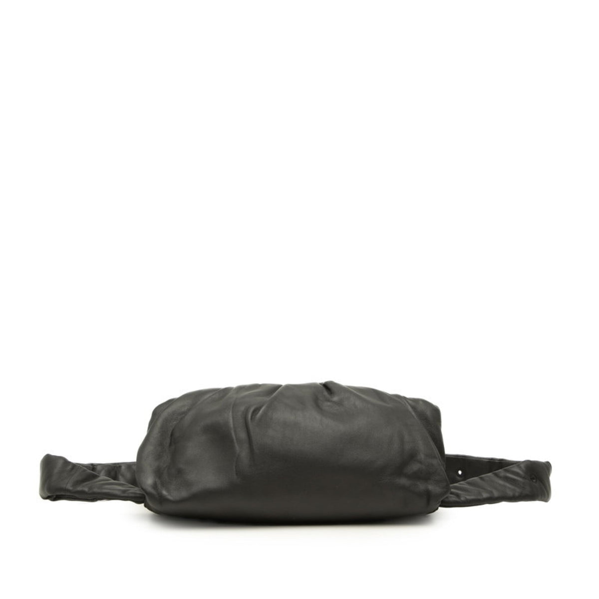 Bottega Veneta Black Leather Fanny Pack Sling Bag (Pre-Owned)