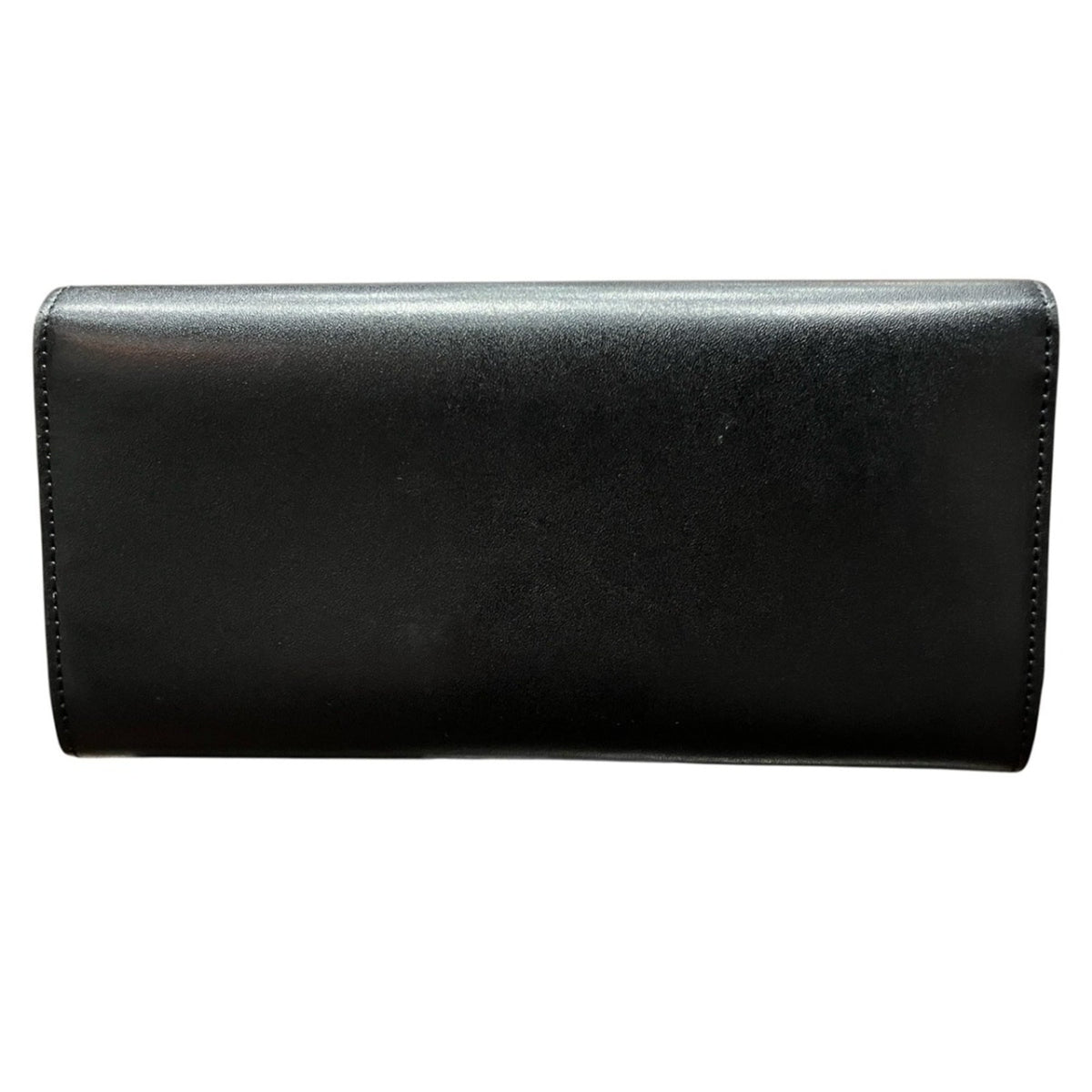 Fendi Black Leather Long Wallet (Bi-Fold) (Pre-Owned)
