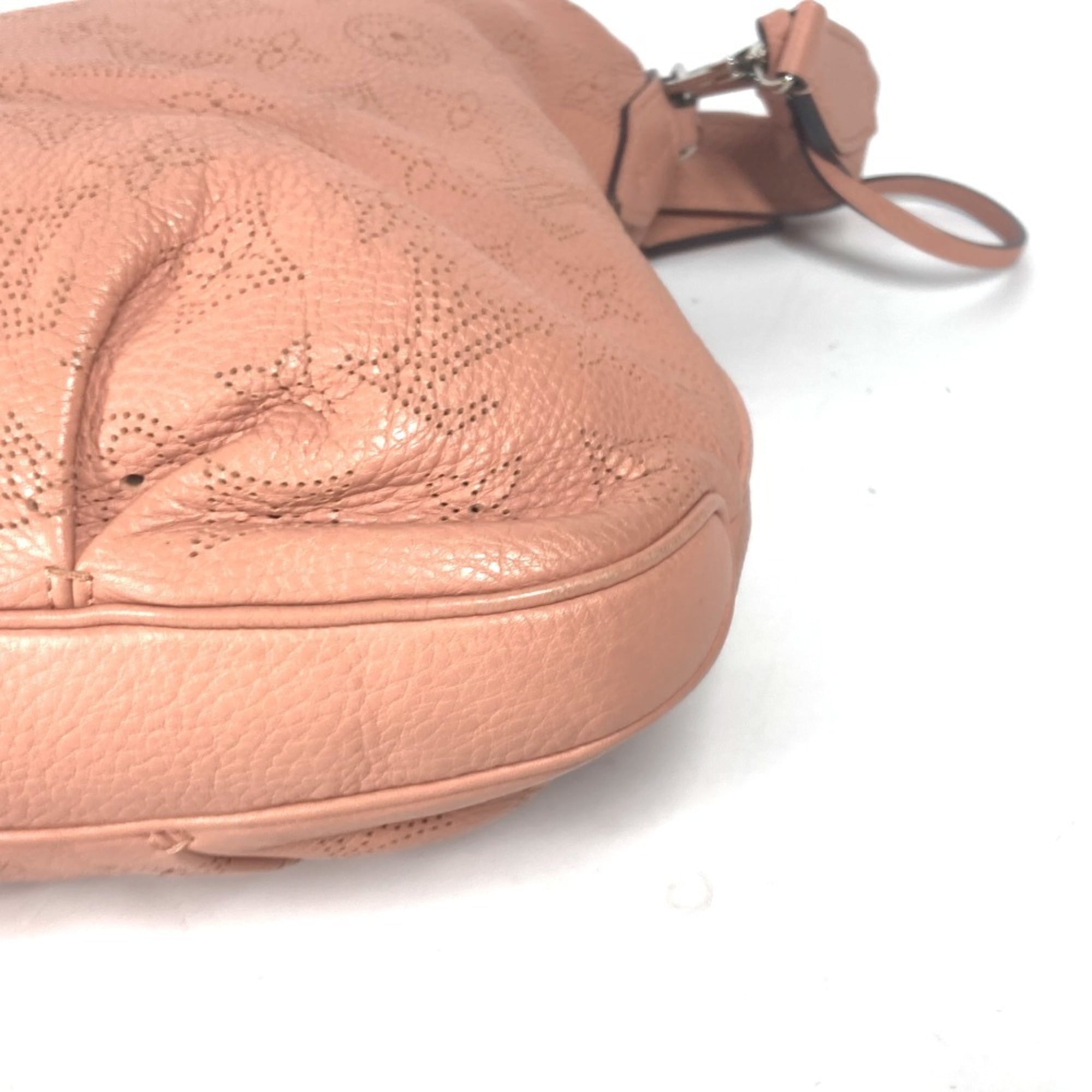 Louis Vuitton Pink Rose Mahina Leather Handbag Shoulder Bag Tote Bag (Pre-Owned)