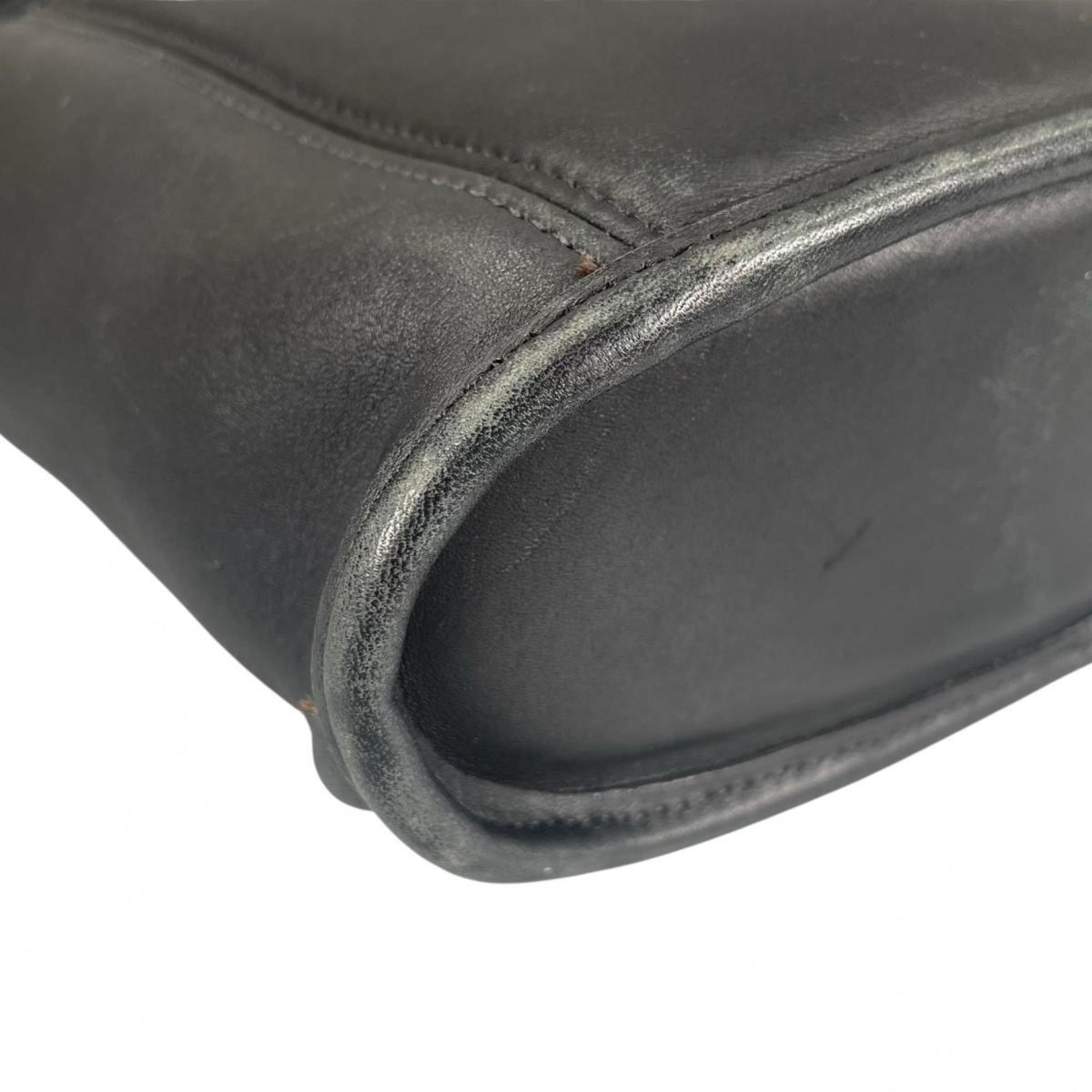 Coach Black Leather Handbag Shoulder Bag (Pre-Owned)