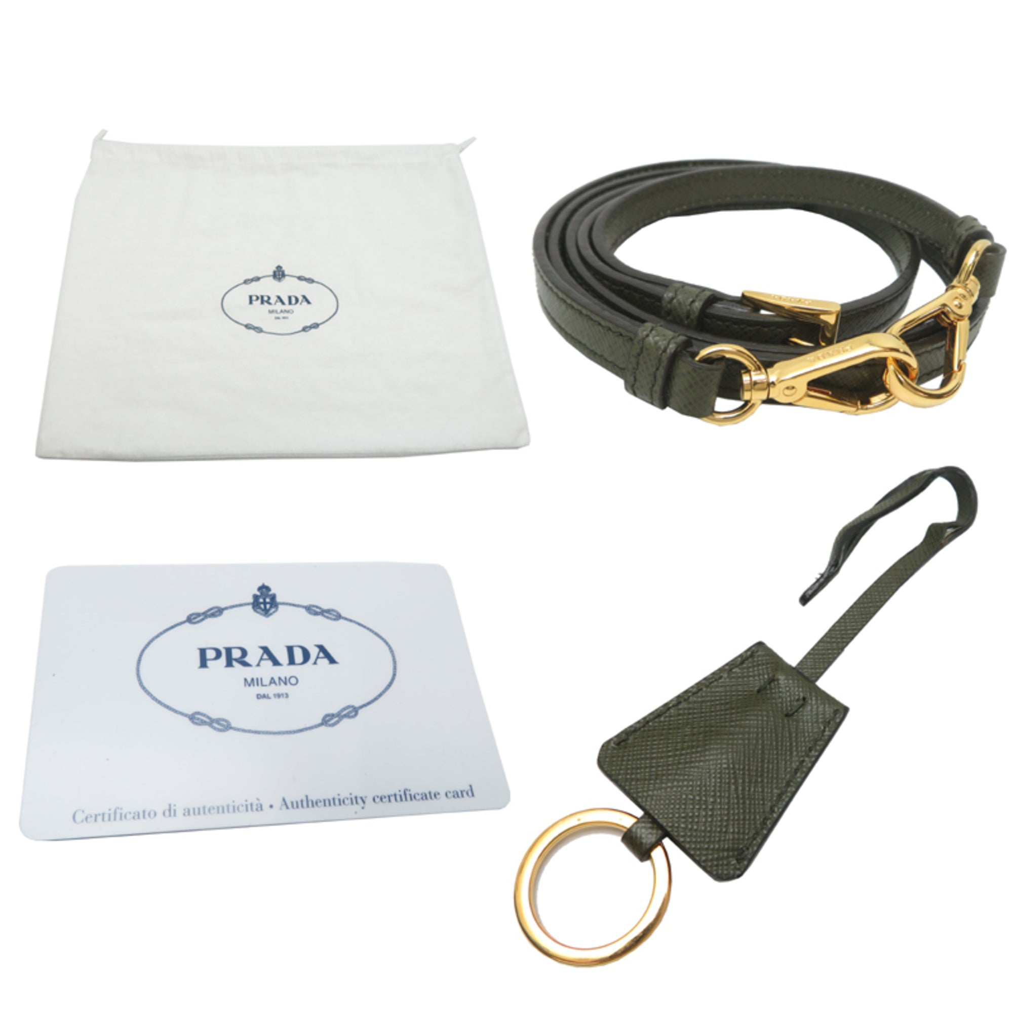 Prada Green Leather Handbag (Pre-Owned)