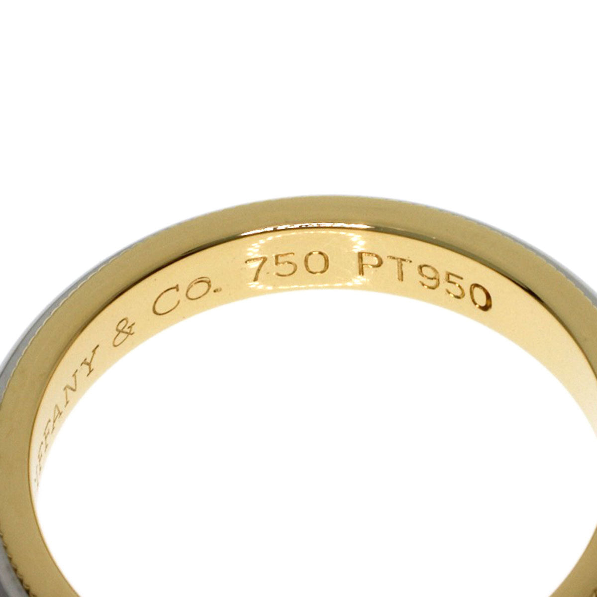 Tiffany Yellow Gold (18K) Platinum 950 Band Ring (Pre-Owned)