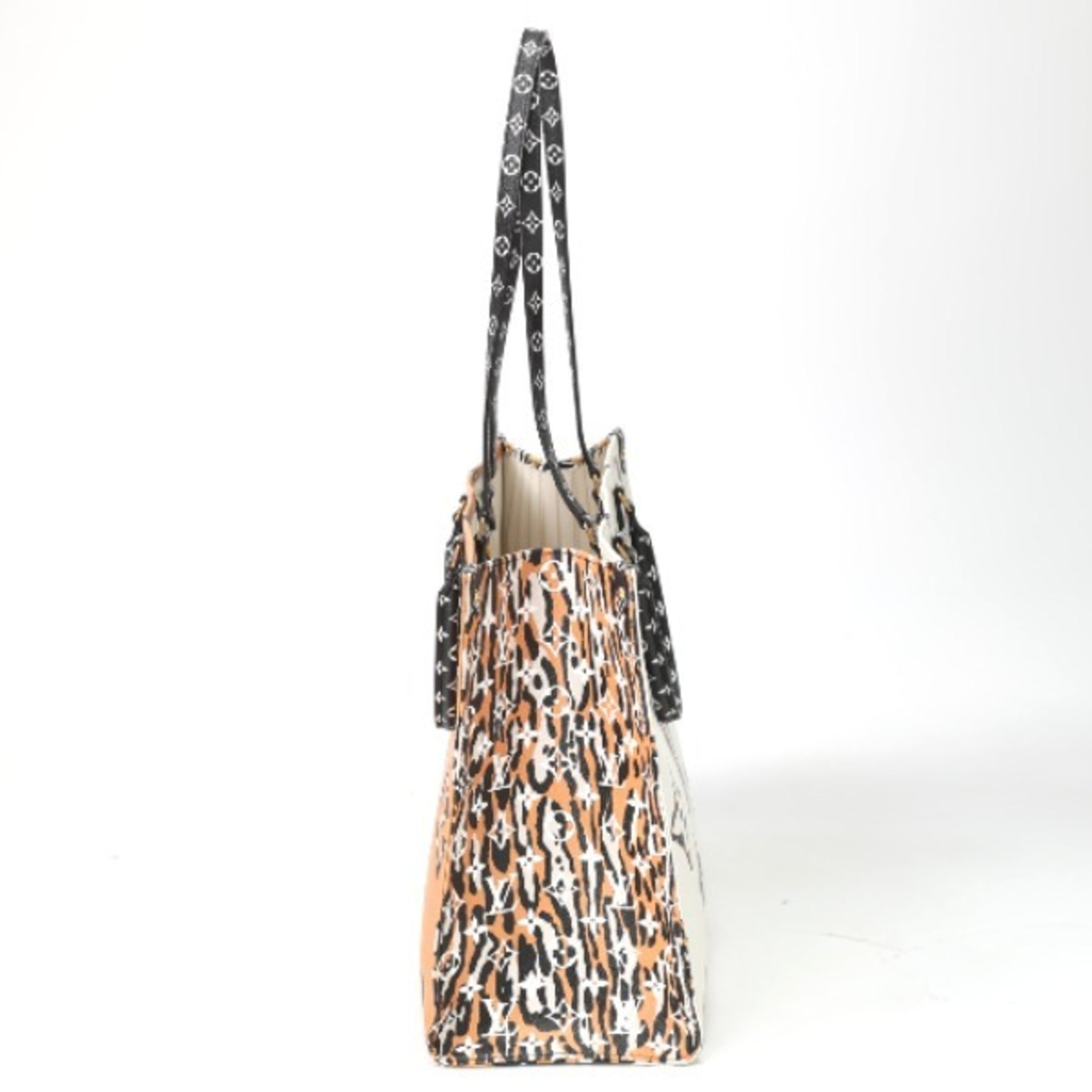Louis Vuitton Orange White Tote Bag (Pre-Owned)