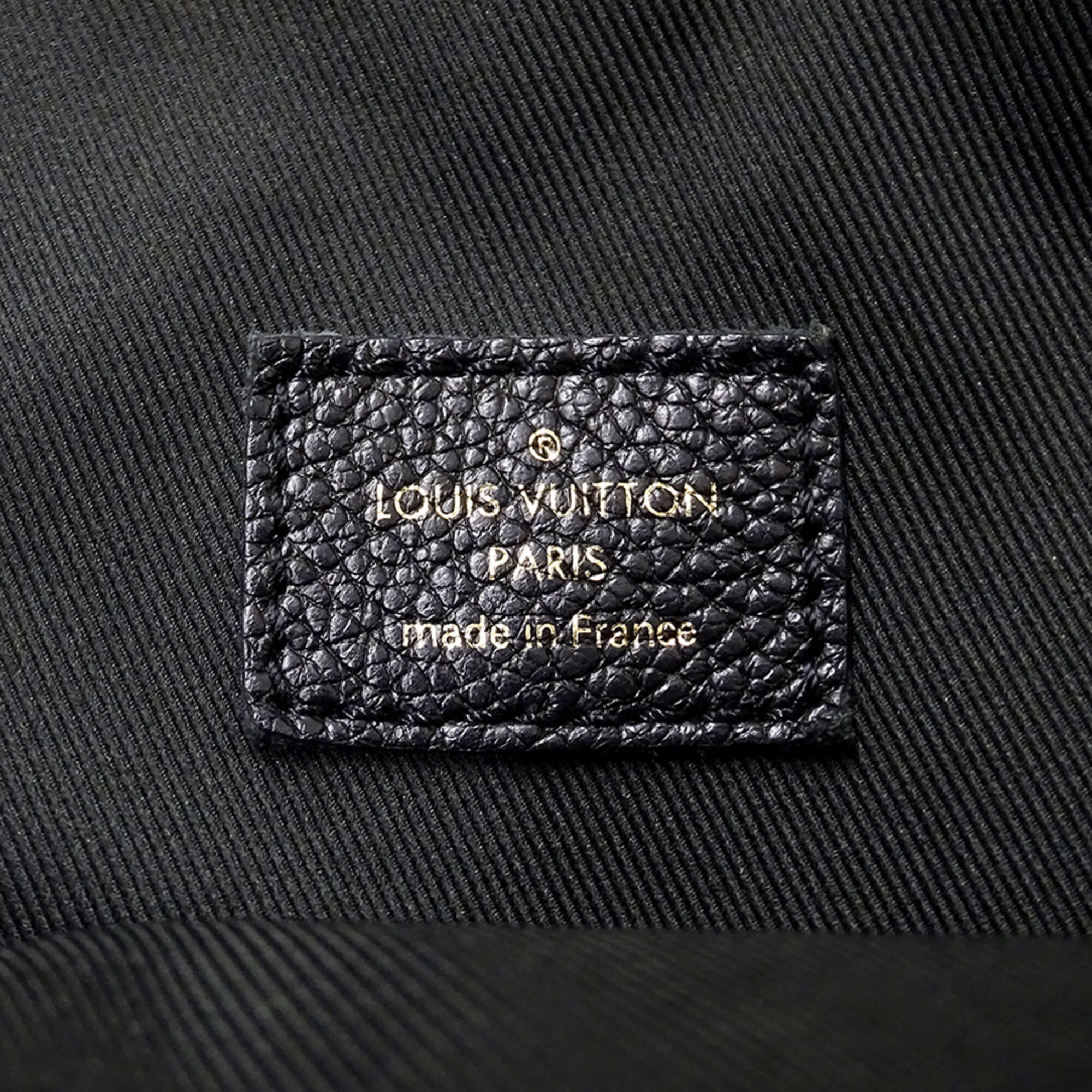 Louis Vuitton Black Galle Monogram Noir Monogram Empreinte Handbag Shoulder Bag (Pre-Owned)