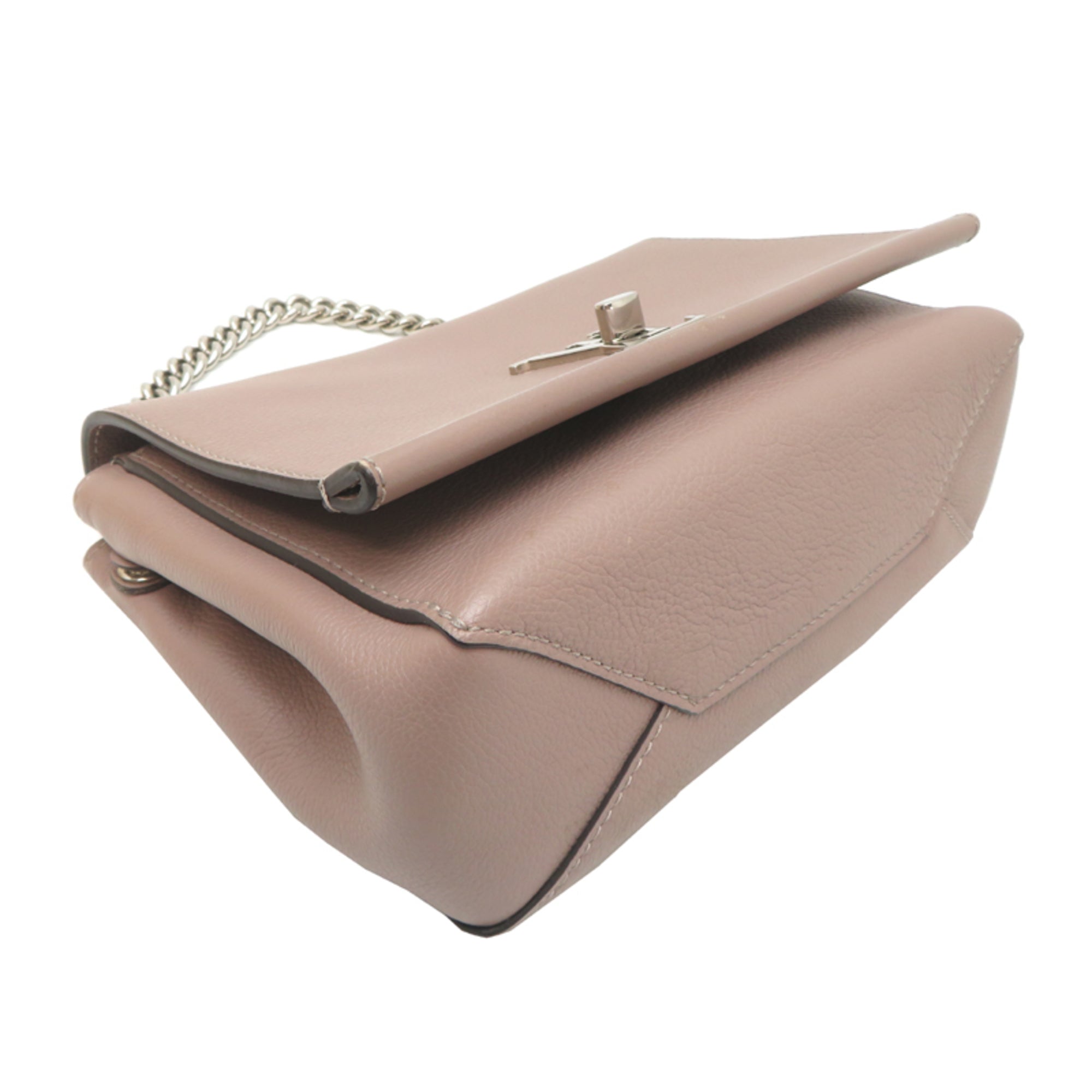 Louis Vuitton Pink Beige Leather Handbag (Pre-Owned)