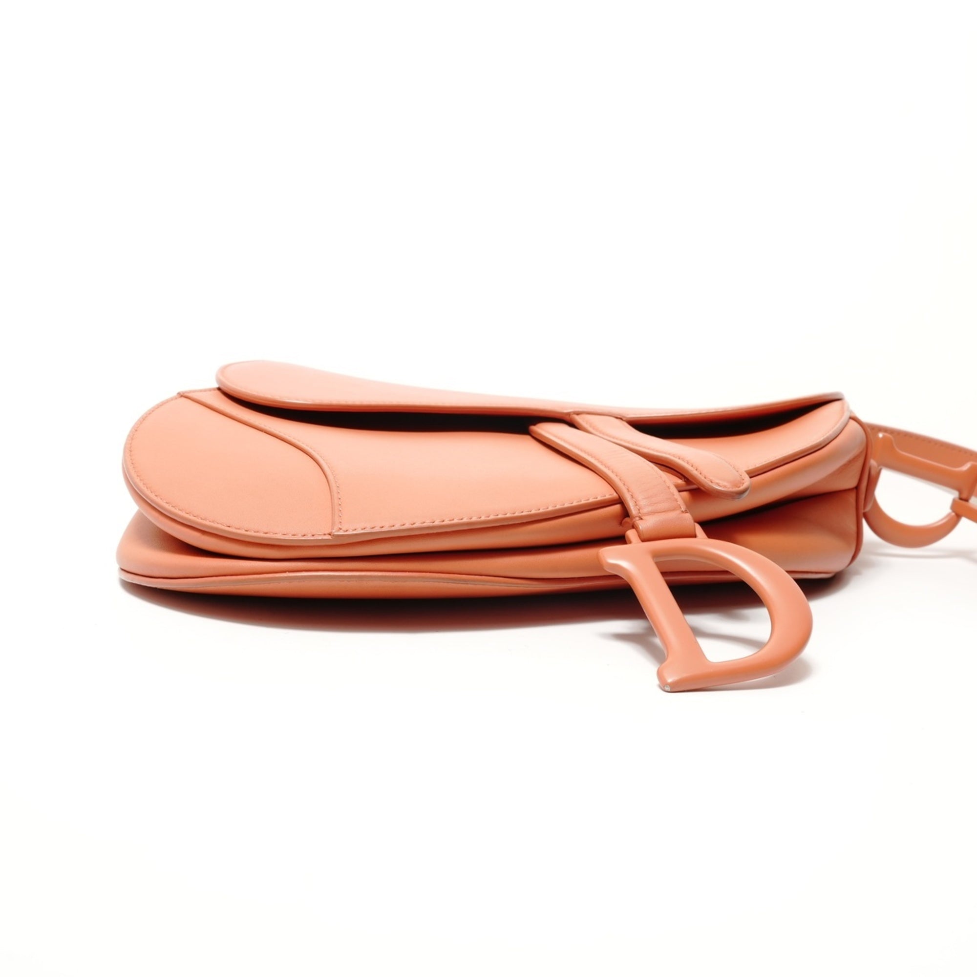 Christian Dior Orange Saddle Bag Shoulder Bag (Pre-Owned)