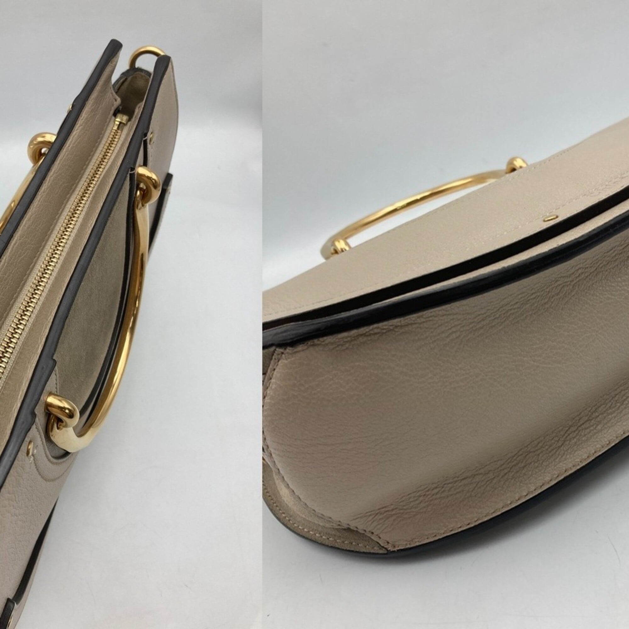 Chloé Gray Suede Shoulder Bag (Pre-Owned)