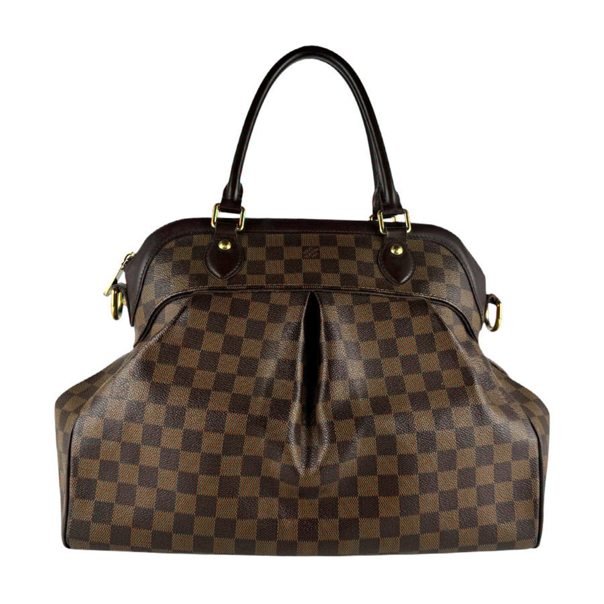 Louis Vuitton Damier Canvas Ebene Damier Canvas Handbag Shoulder Bag (Pre-Owned)