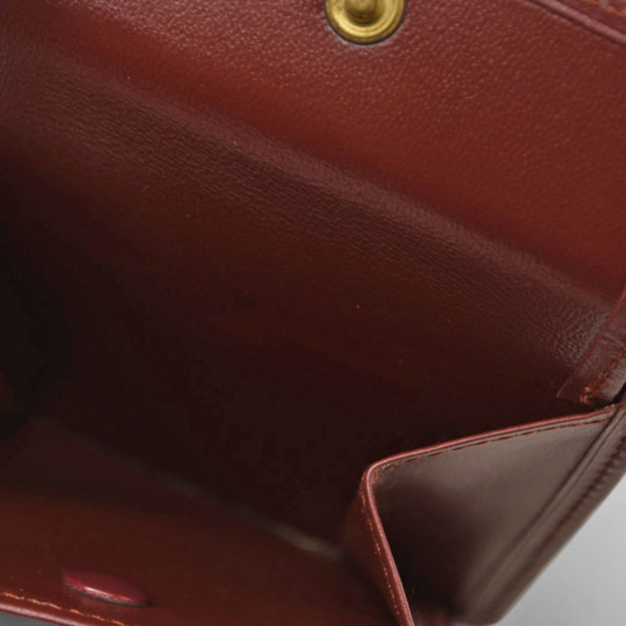 Cartier Must Bordeaux Wallet (Bi-Fold) (Pre-Owned)
