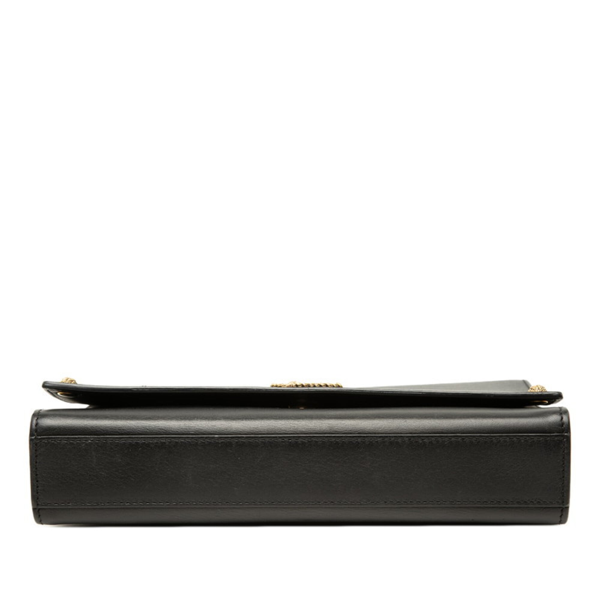 Saint Laurent Black Leather Shoulder Bag (Pre-Owned)