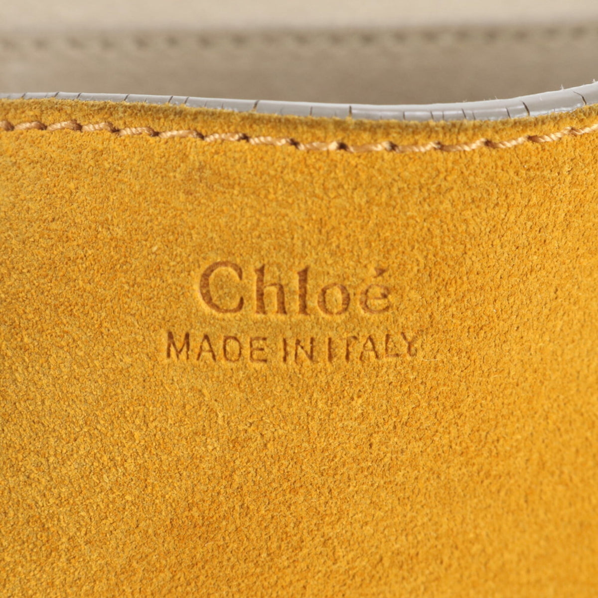 Chloé Yellow Leather Crossbody Bag Handbag Shoulder Bag Tote Bag (Pre-Owned)