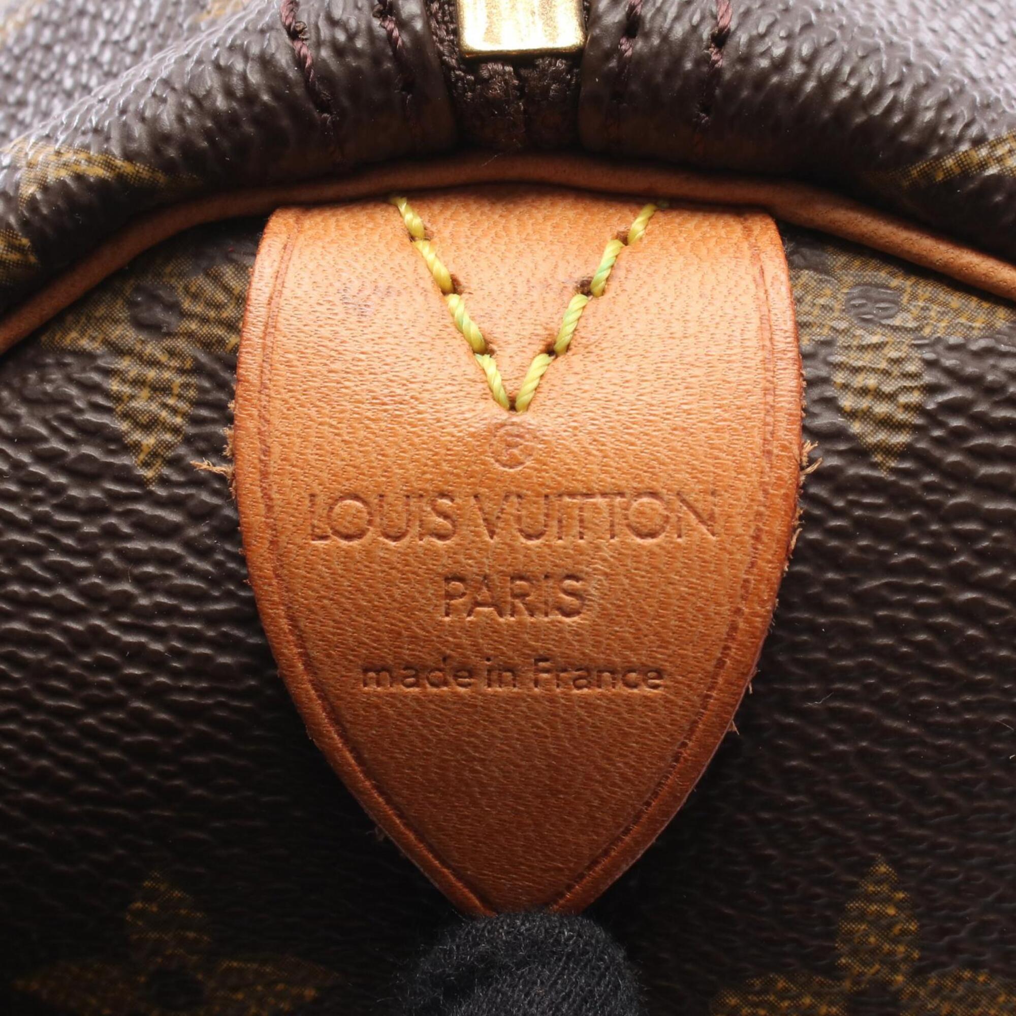 Louis Vuitton Brown Pvc Coated Canvas Leather Handbag (Pre-Owned)