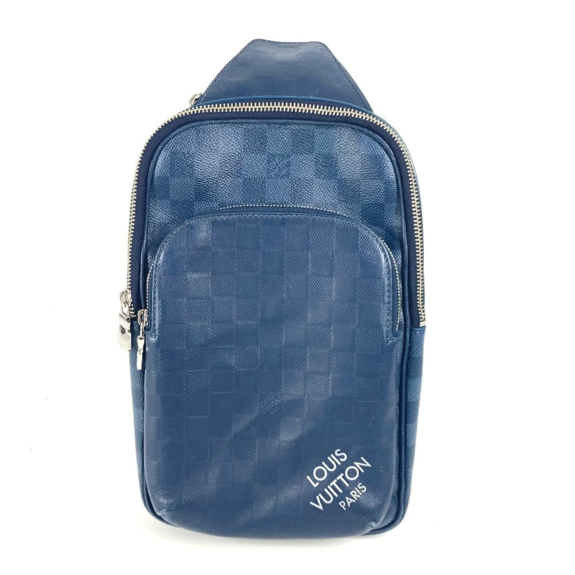 Louis Vuitton Damier Graphite Navy Damier Graphite Damier Infini Shoulder Bag Sling Bag (Pre-Owned)