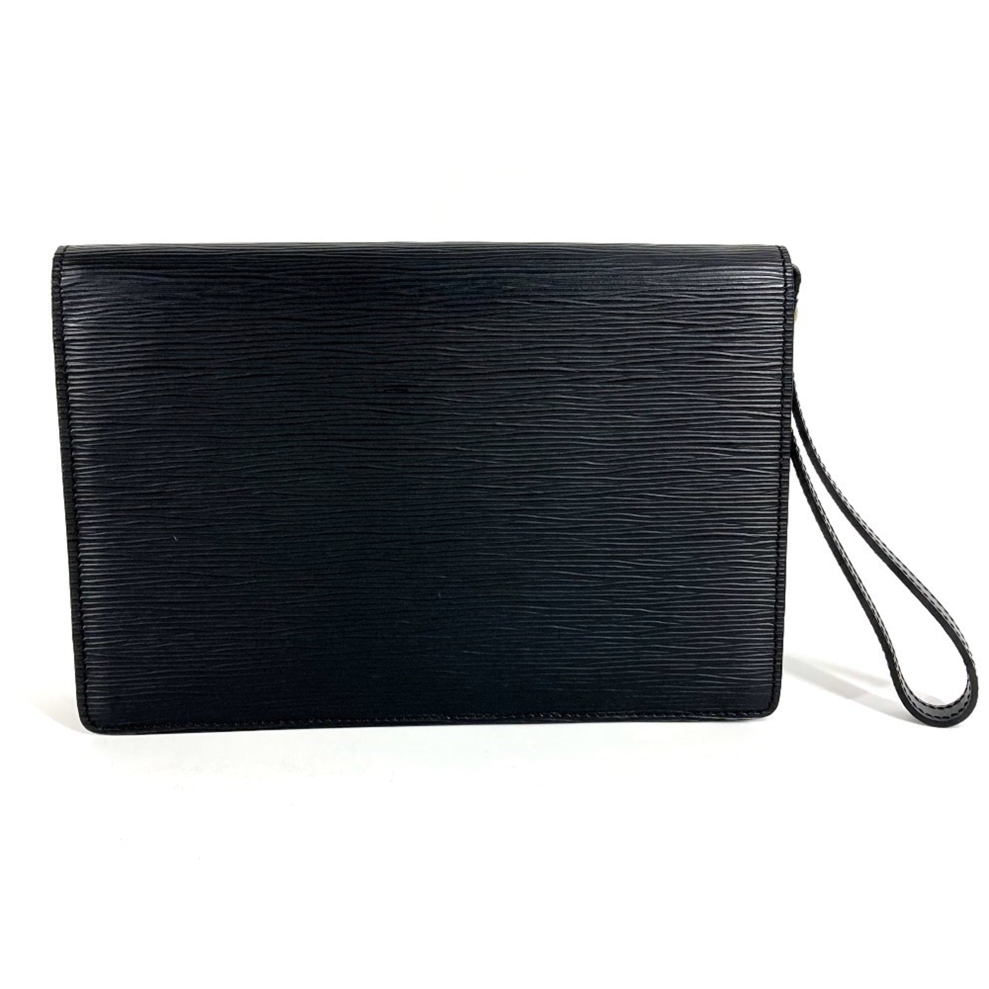 Louis Vuitton Black Noir Epi Leather Clutch Bag Pochette (Pre-Owned)