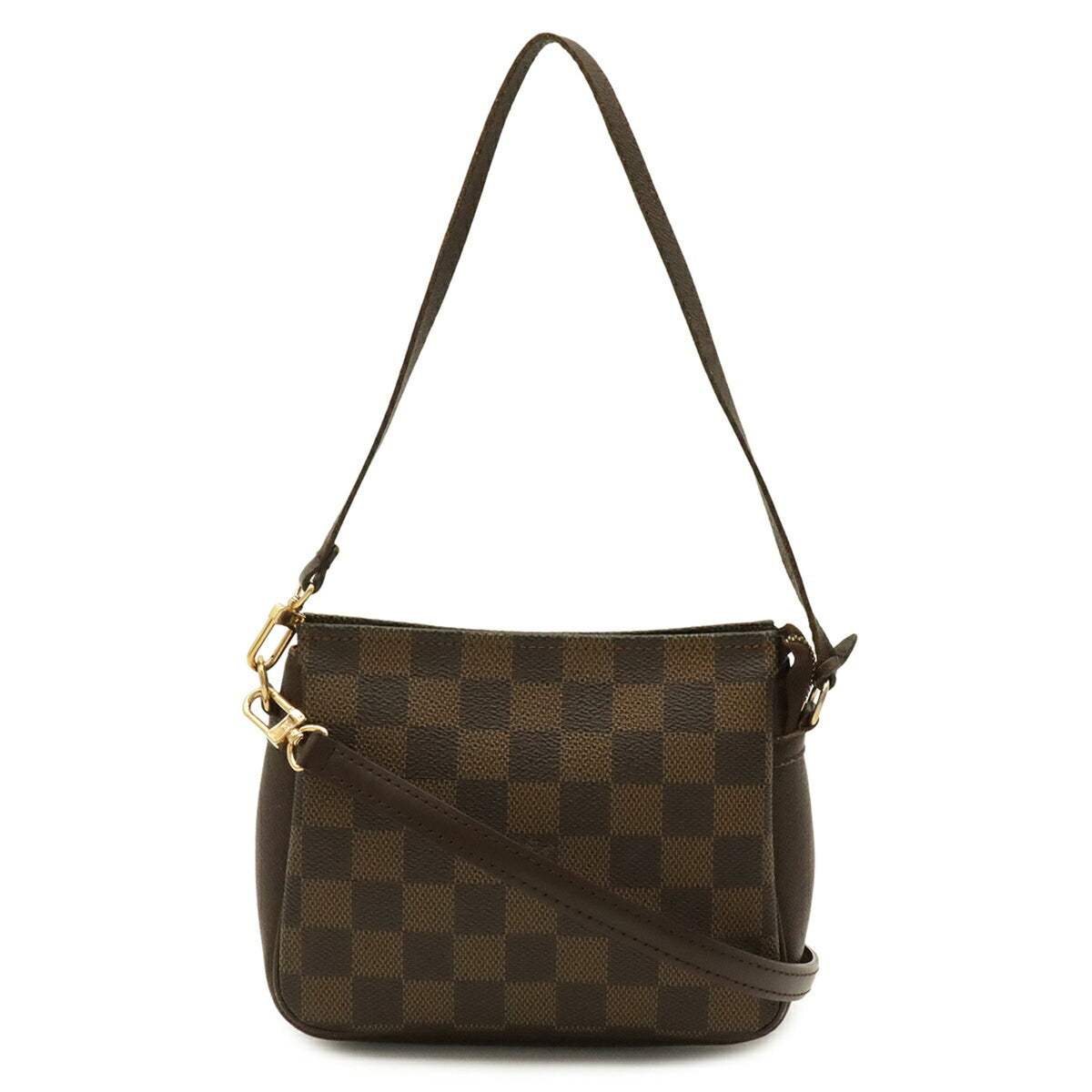 Louis Vuitton Black Brown Damier Canvas Damier Canvas Handbag Pochette Pouch Shoulder Bag (Pre-Owned)
